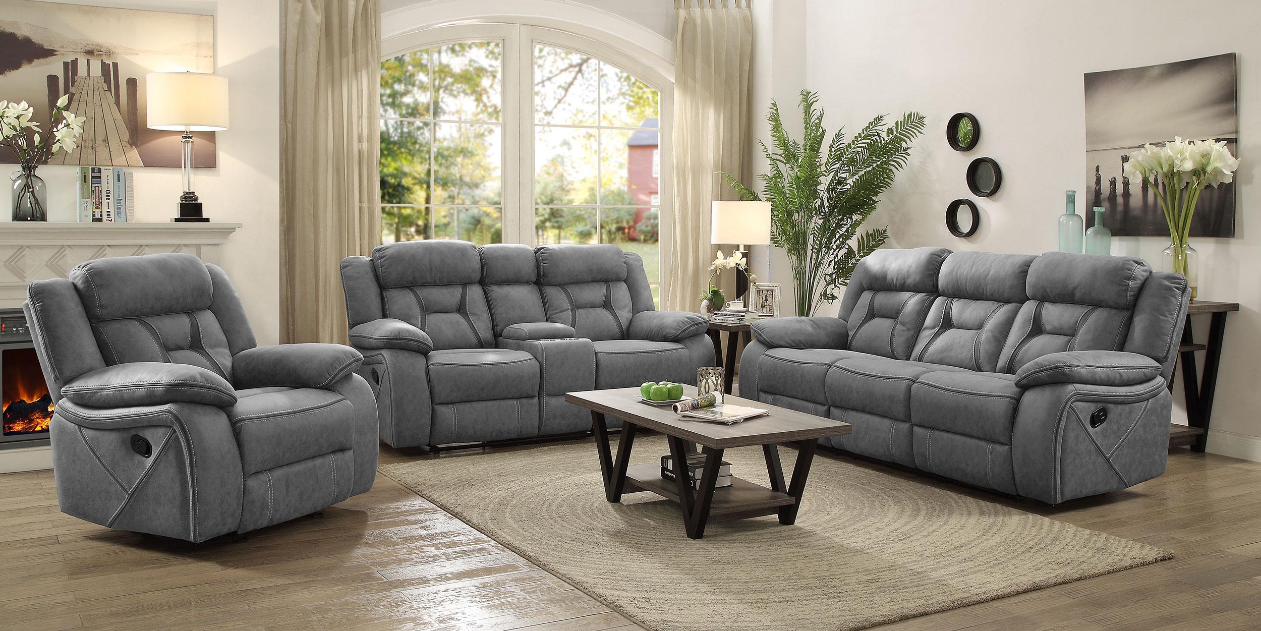 Higgins Upholstered Tufted Living Room Set - Ideal Furniture (Fresno,CA)