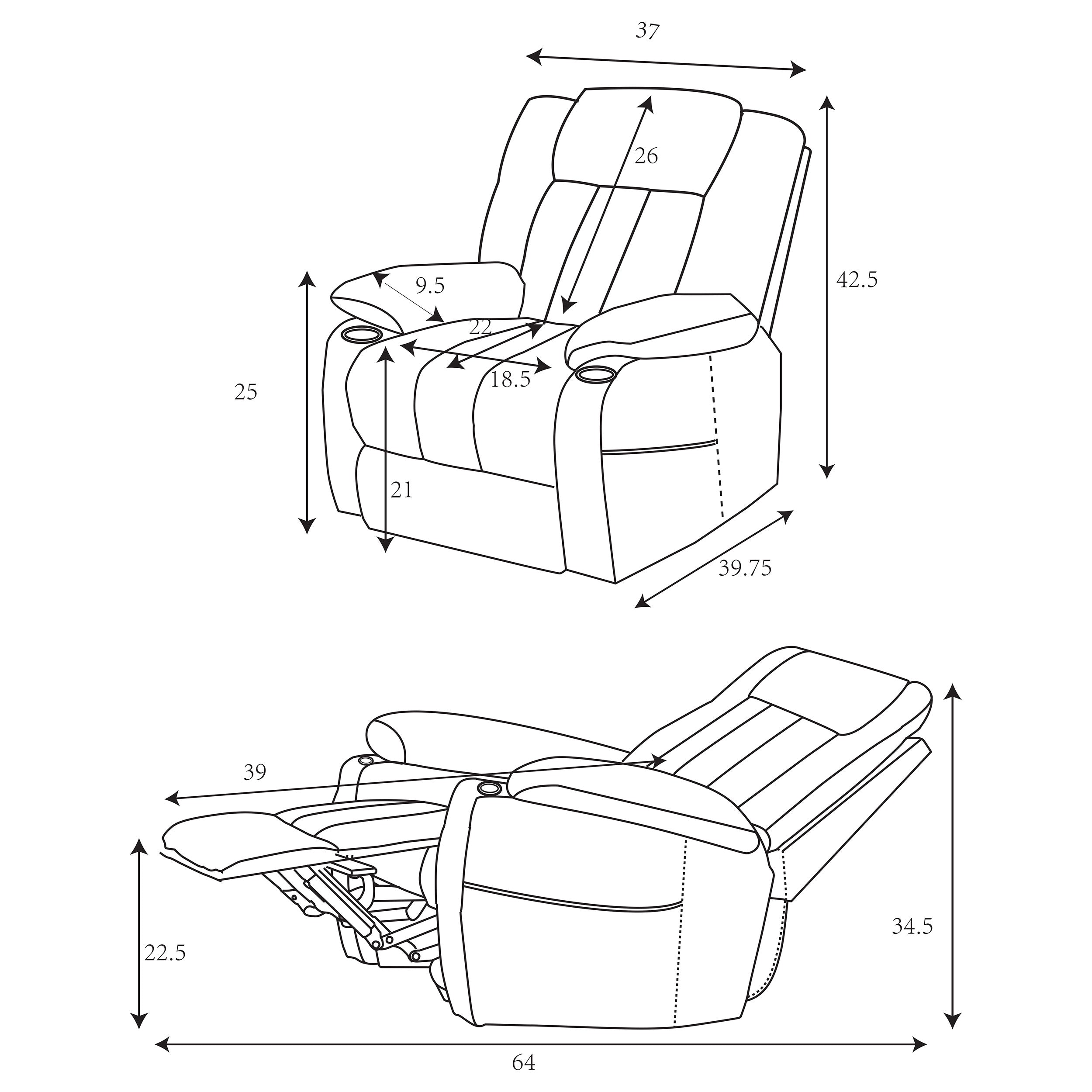Houston Power Lift Recliner - Ideal Furniture (Fresno,CA)