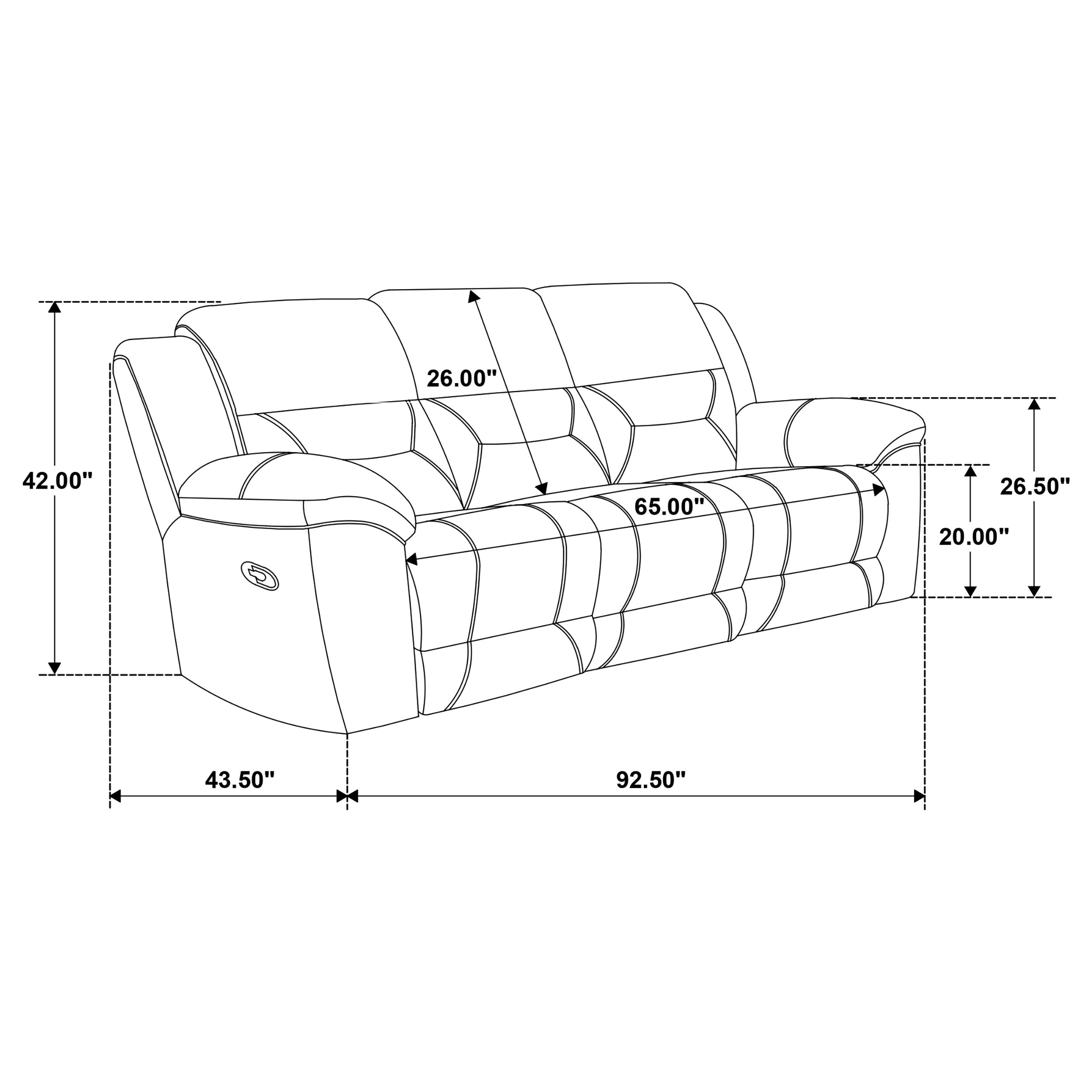 Gilson Reclining Sofa - Ideal Furniture (Fresno,CA)