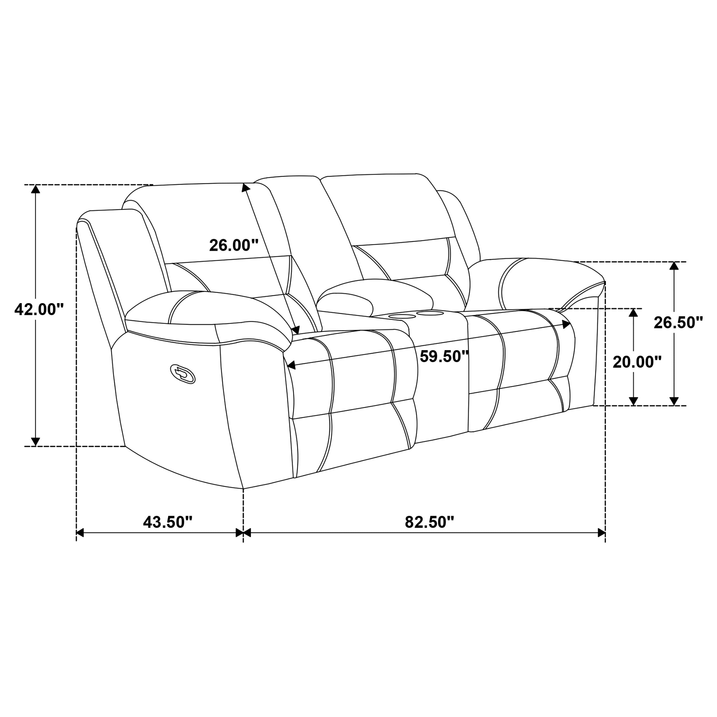 Gilson Reclining Loveseat - Ideal Furniture (Fresno,CA)