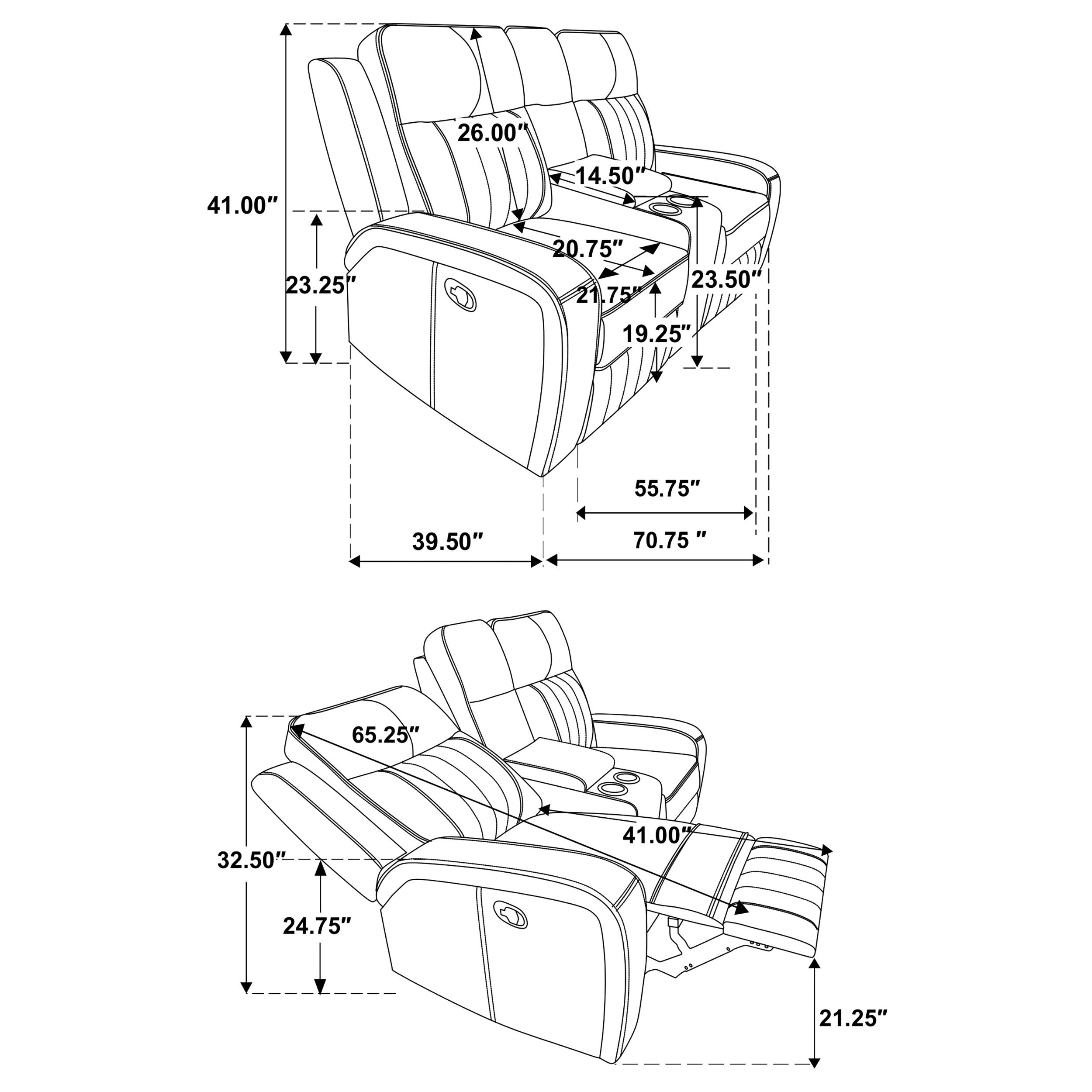 Raelynn Reclining Loveseat - Ideal Furniture (Fresno,CA)