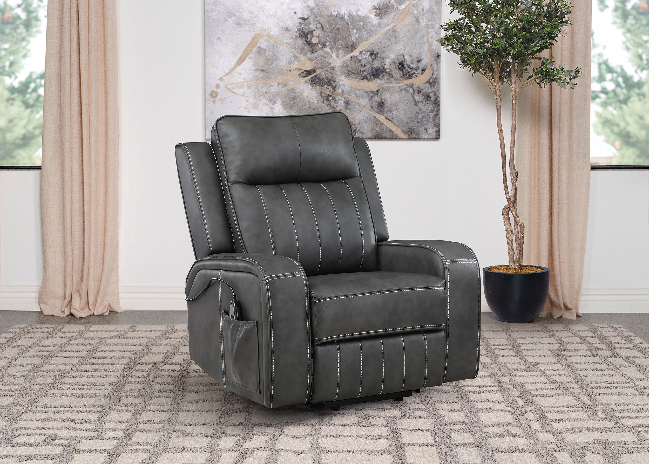 Raelynn Power Lift Recliner - Ideal Furniture (Fresno,CA)