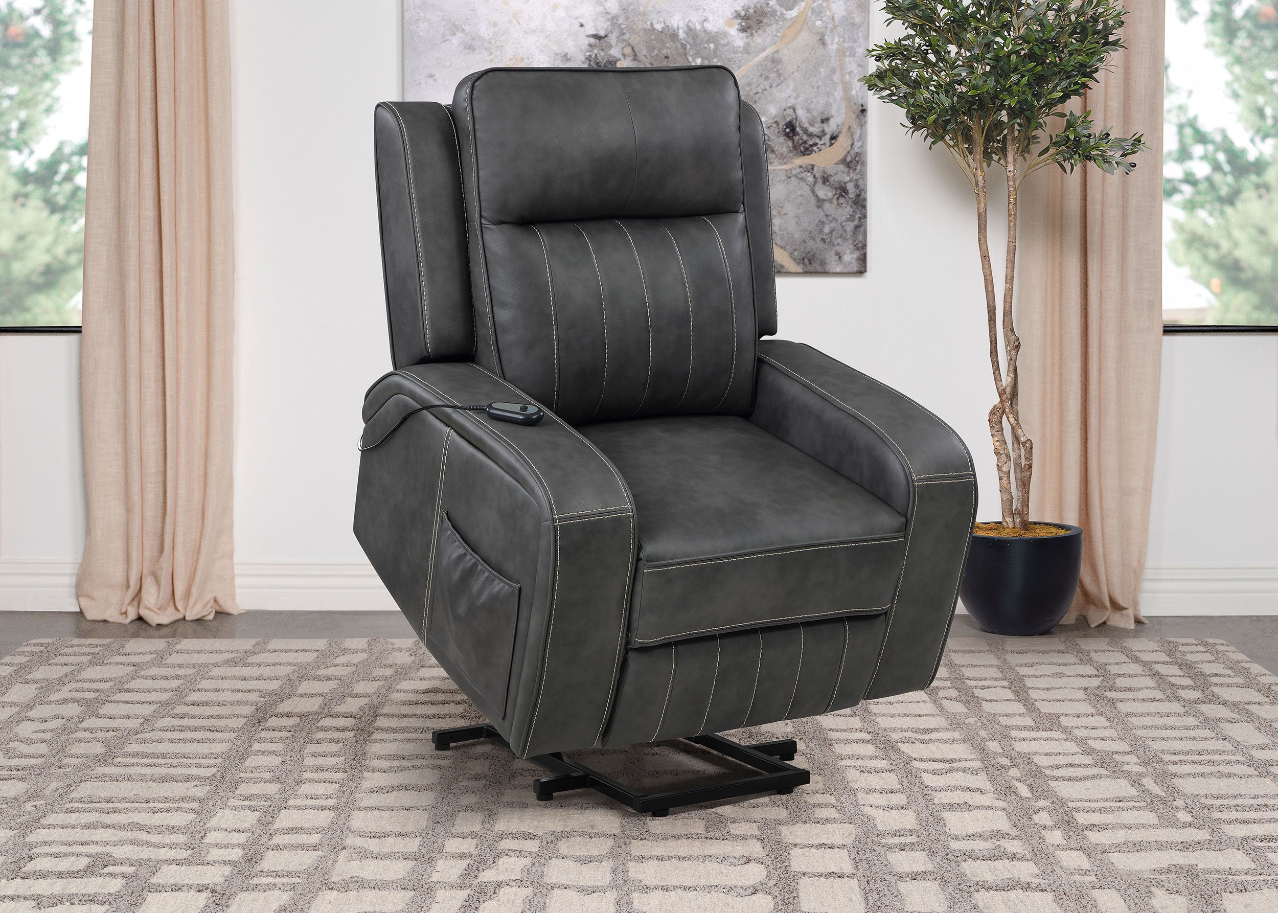 Raelynn Power Lift Recliner - Ideal Furniture (Fresno,CA)