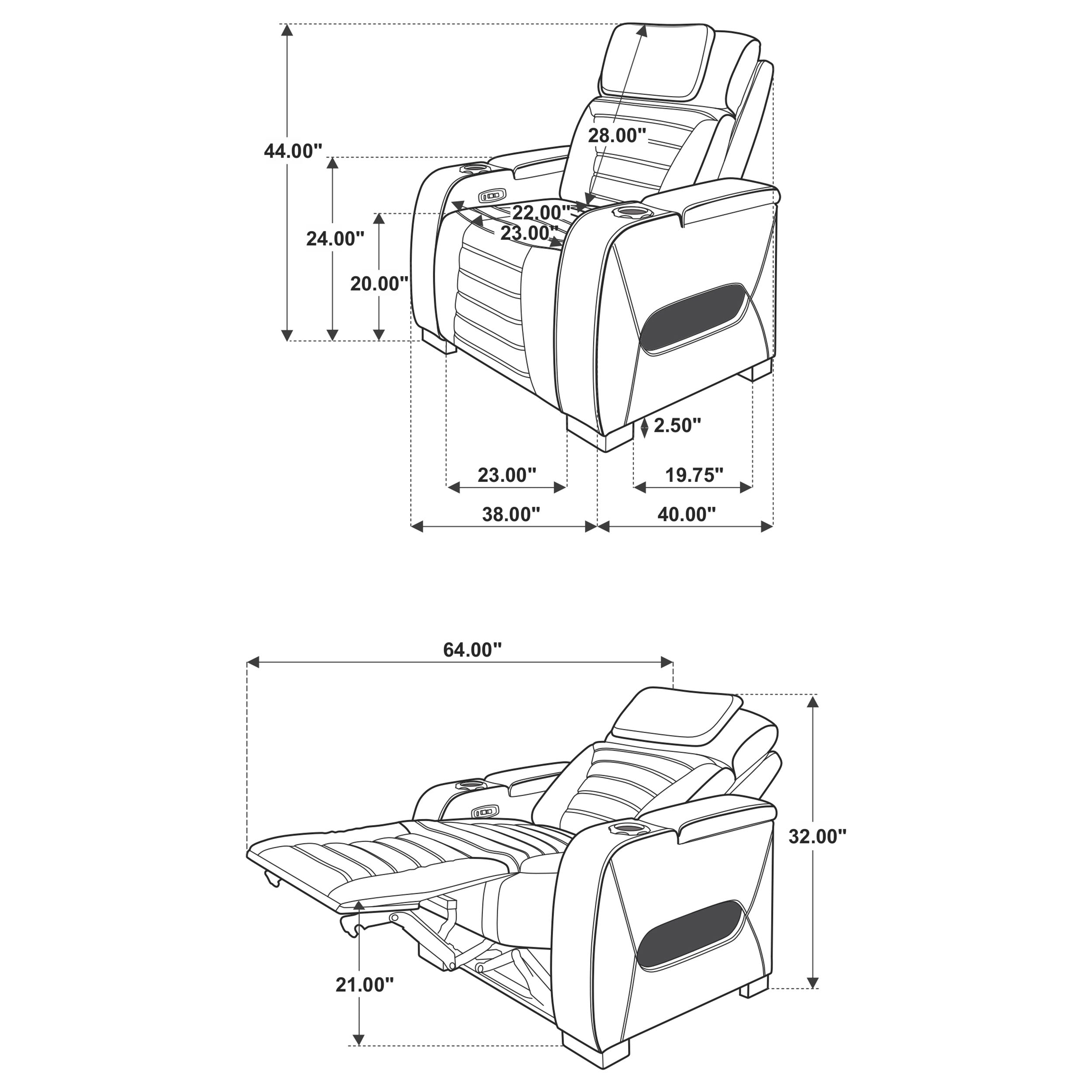 Zuma Dual Power Reclining Sofa Set - Ideal Furniture (Fresno,CA)