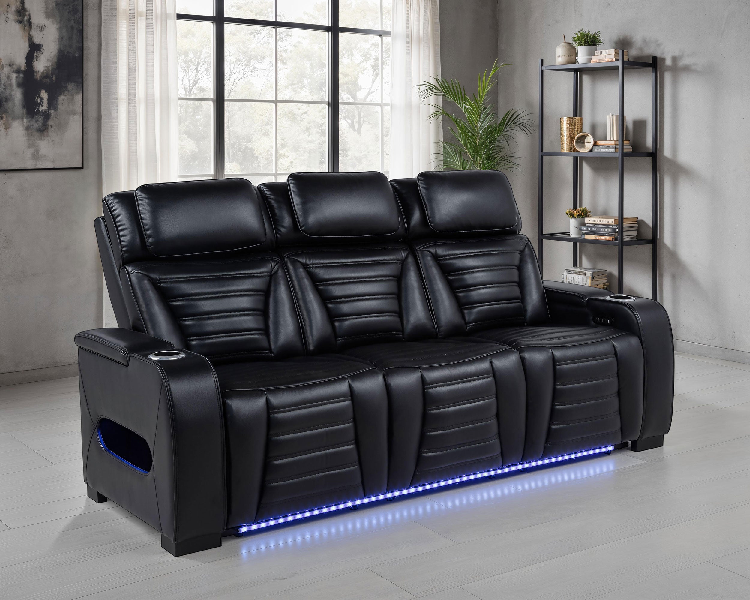 Zuma Dual Power Reclining Sofa - Ideal Furniture (Fresno,CA)
