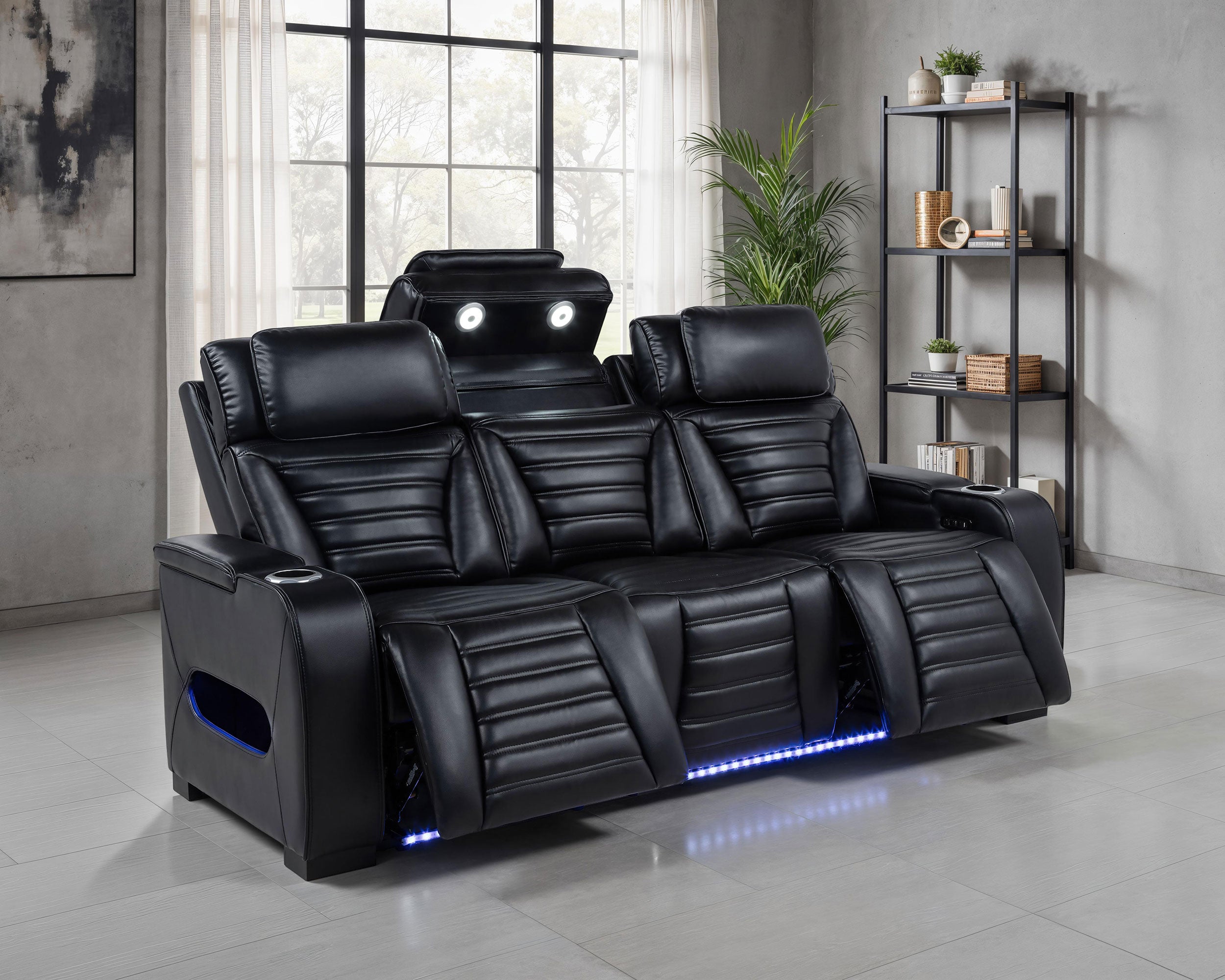 Zuma Dual Power Reclining Sofa - Ideal Furniture (Fresno,CA)