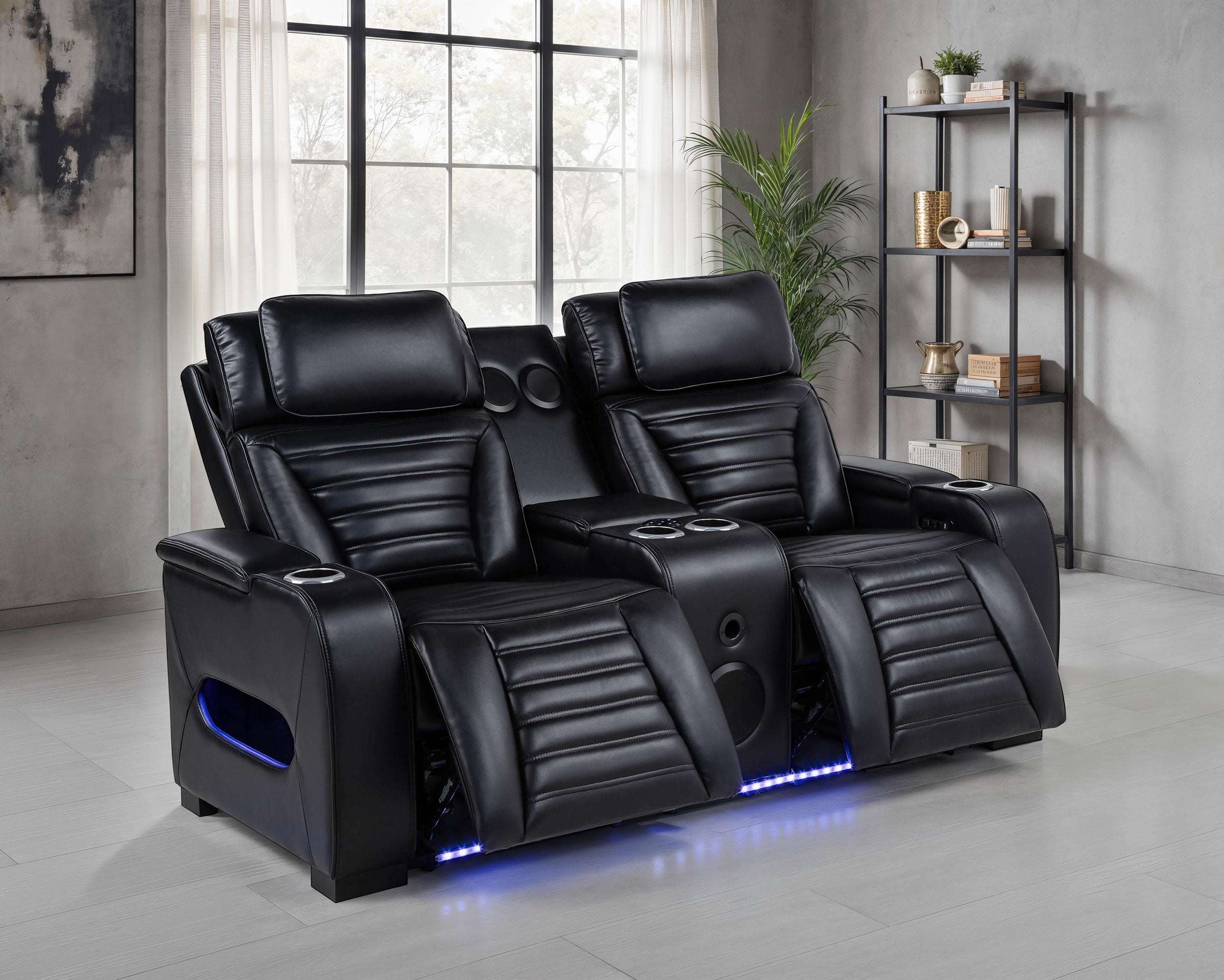 Zuma Dual Power Reclining Loveseat - Ideal Furniture (Fresno,CA)
