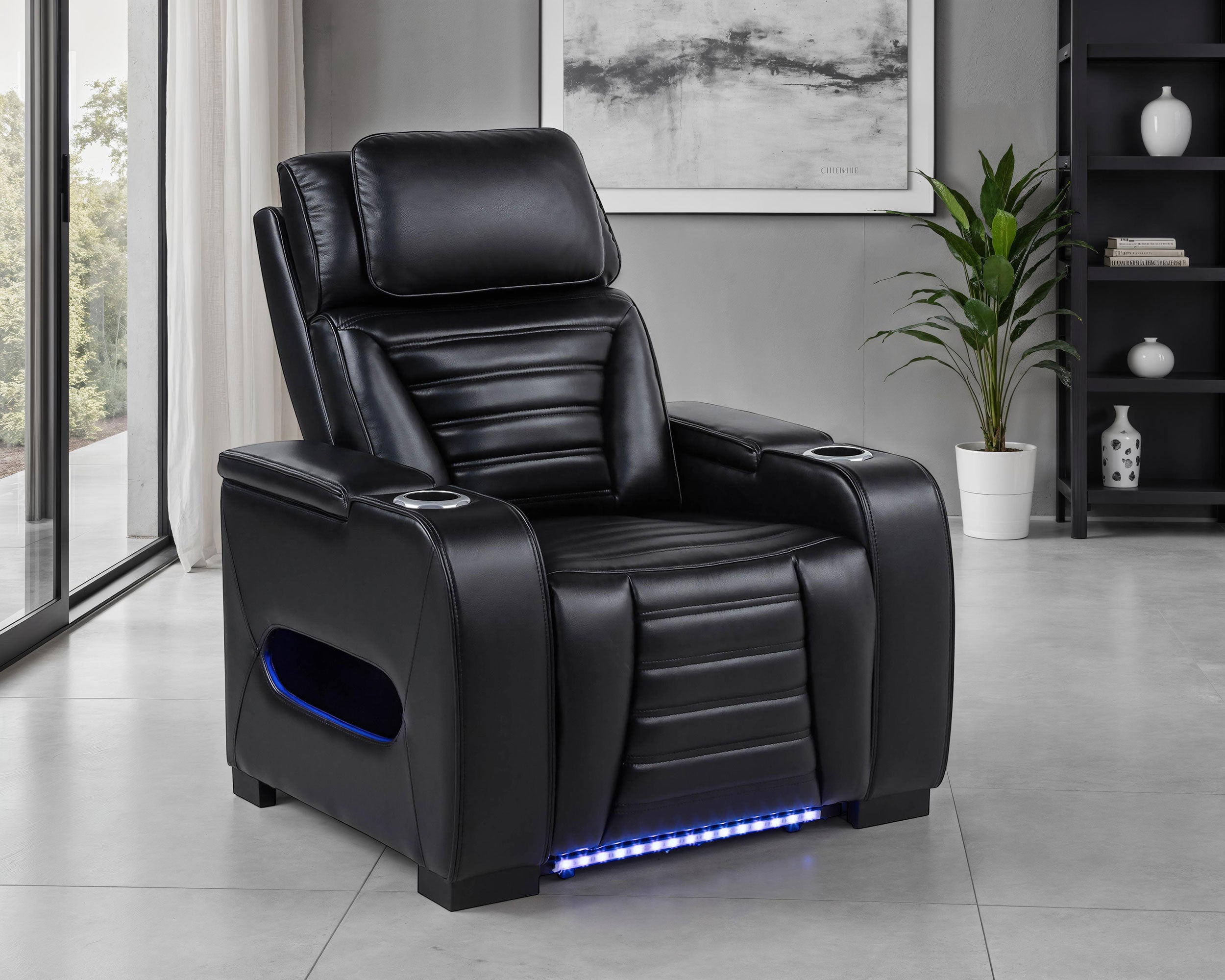 Zuma Dual Power Recliner - Ideal Furniture (Fresno,CA)