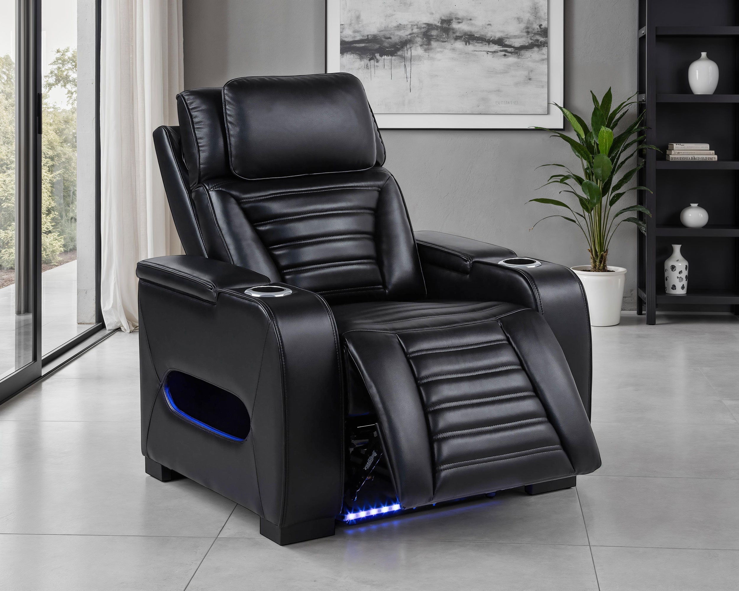 Zuma Dual Power Recliner - Ideal Furniture (Fresno,CA)
