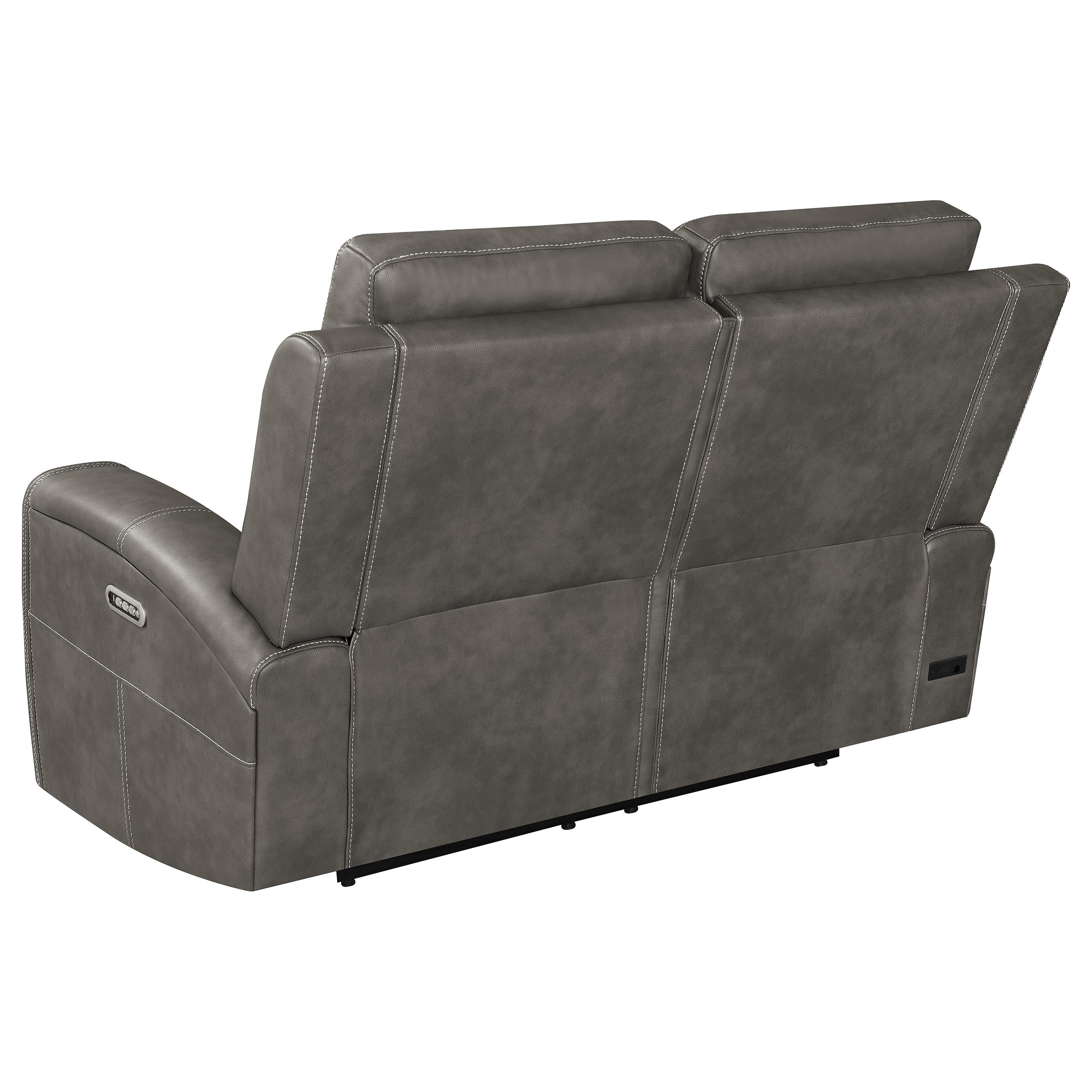 Brickston Triple Power Reclining Sofa Set - Ideal Furniture (Fresno,CA)
