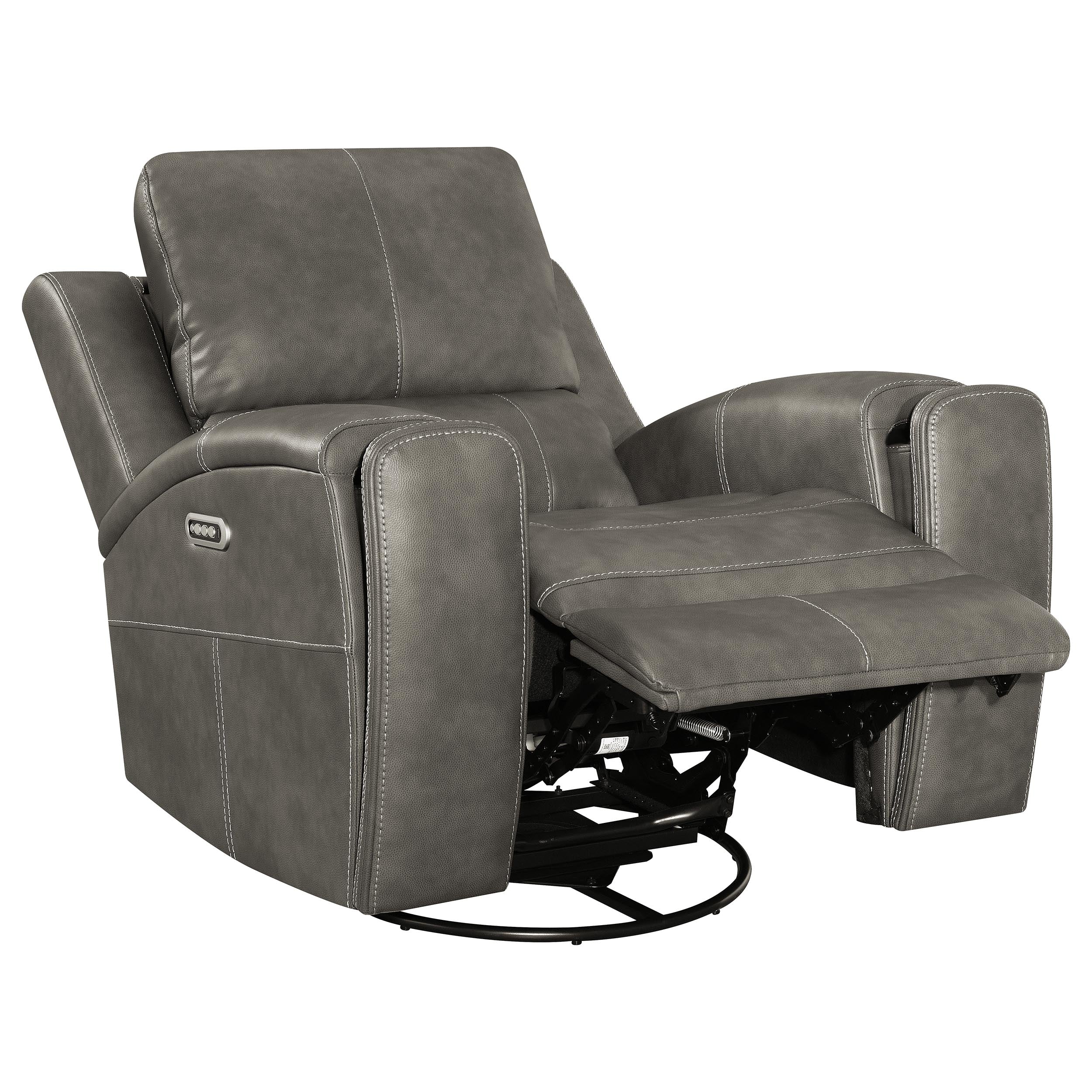 Brickston Triple Power Reclining Sofa Set - Ideal Furniture (Fresno,CA)