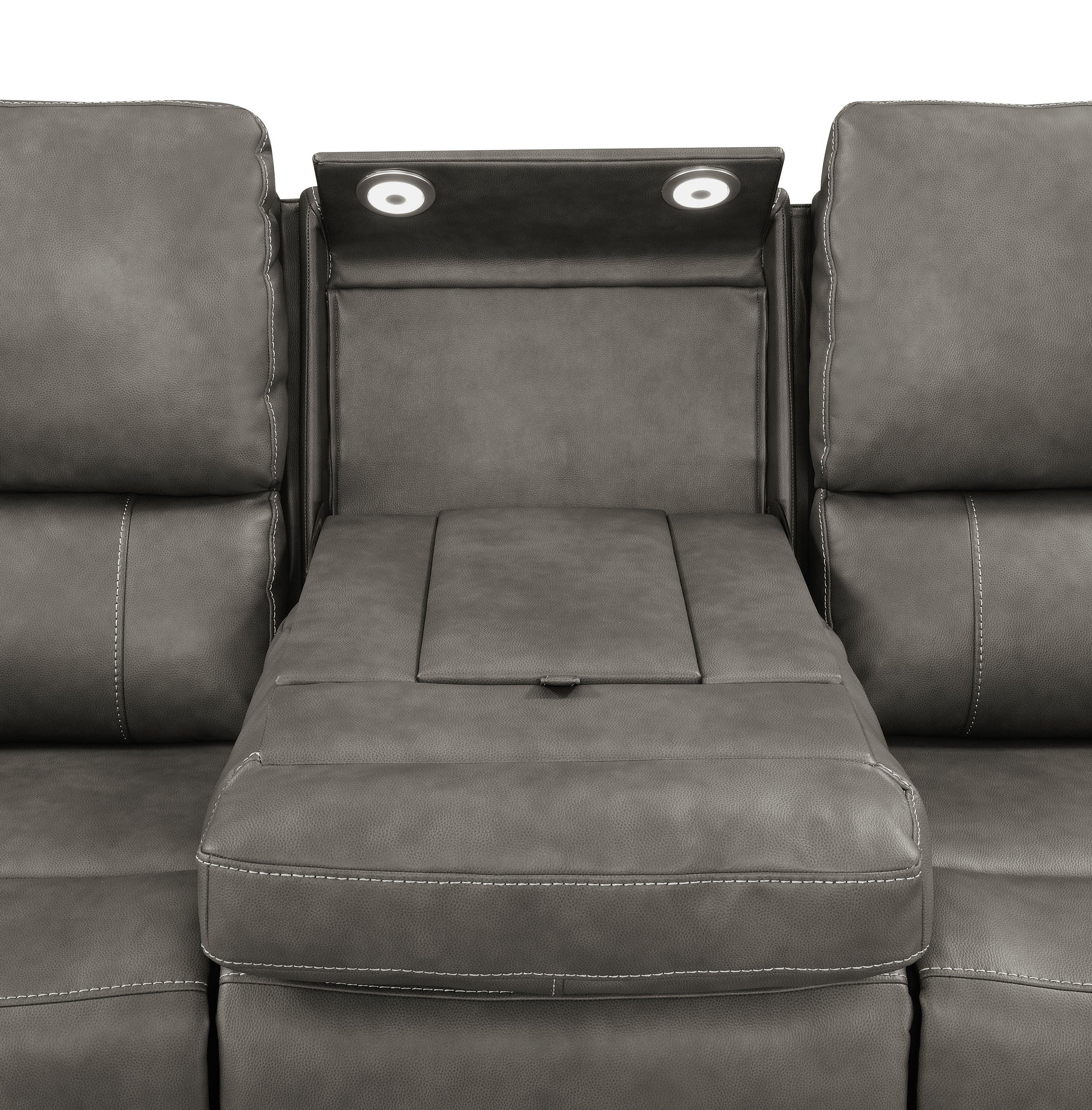 Brickston Triple Power Reclining Sofa Set - Ideal Furniture (Fresno,CA)