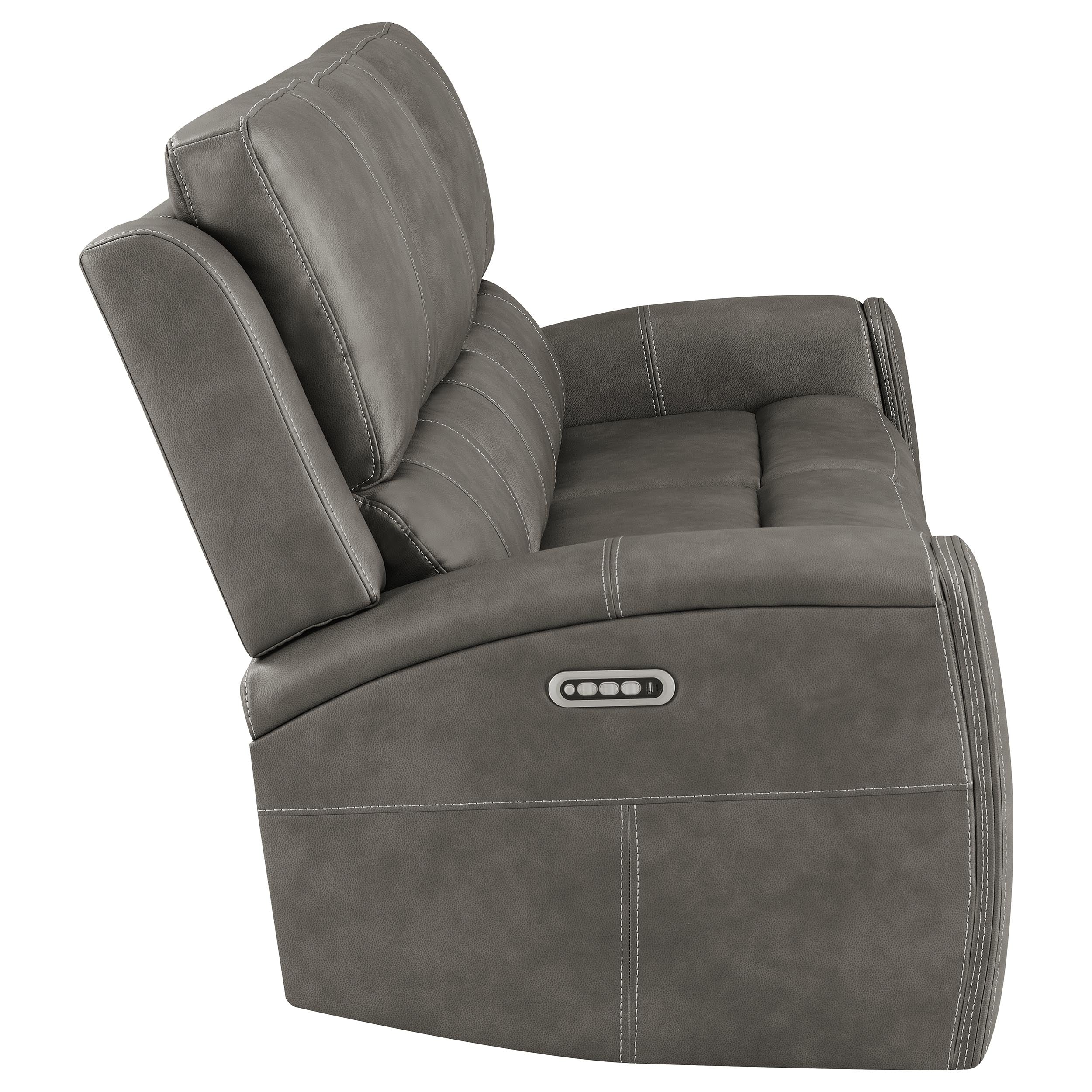Brickston Triple Power Reclining Sofa - Ideal Furniture (Fresno,CA)