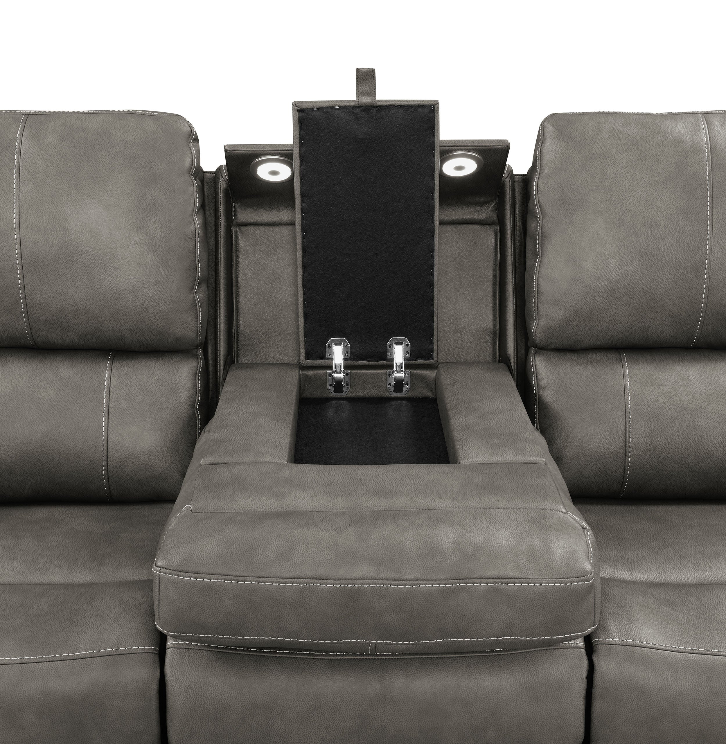 Brickston Triple Power Reclining Sofa - Ideal Furniture (Fresno,CA)
