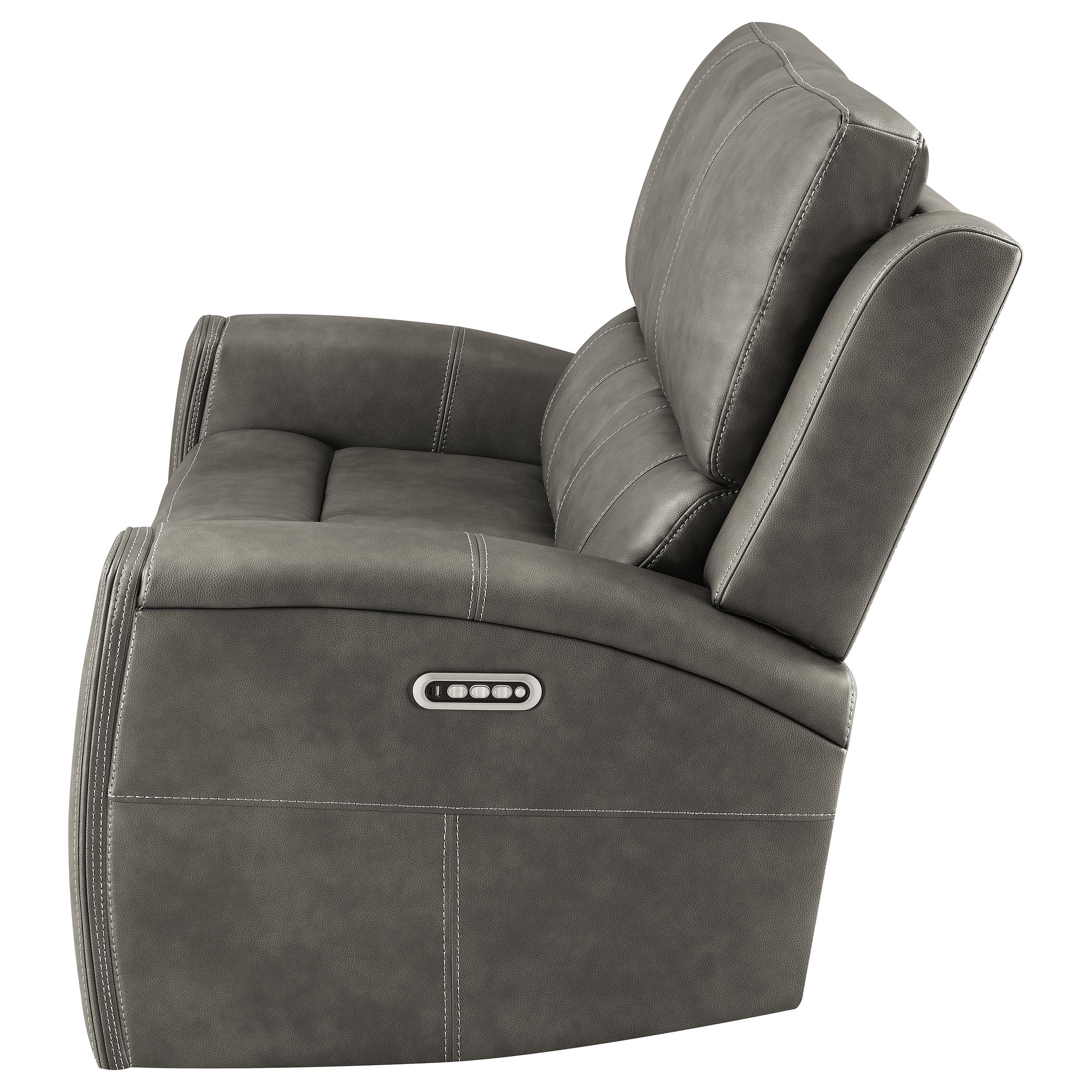 Brickston Triple Power Reclining Loveseat - Ideal Furniture (Fresno,CA)