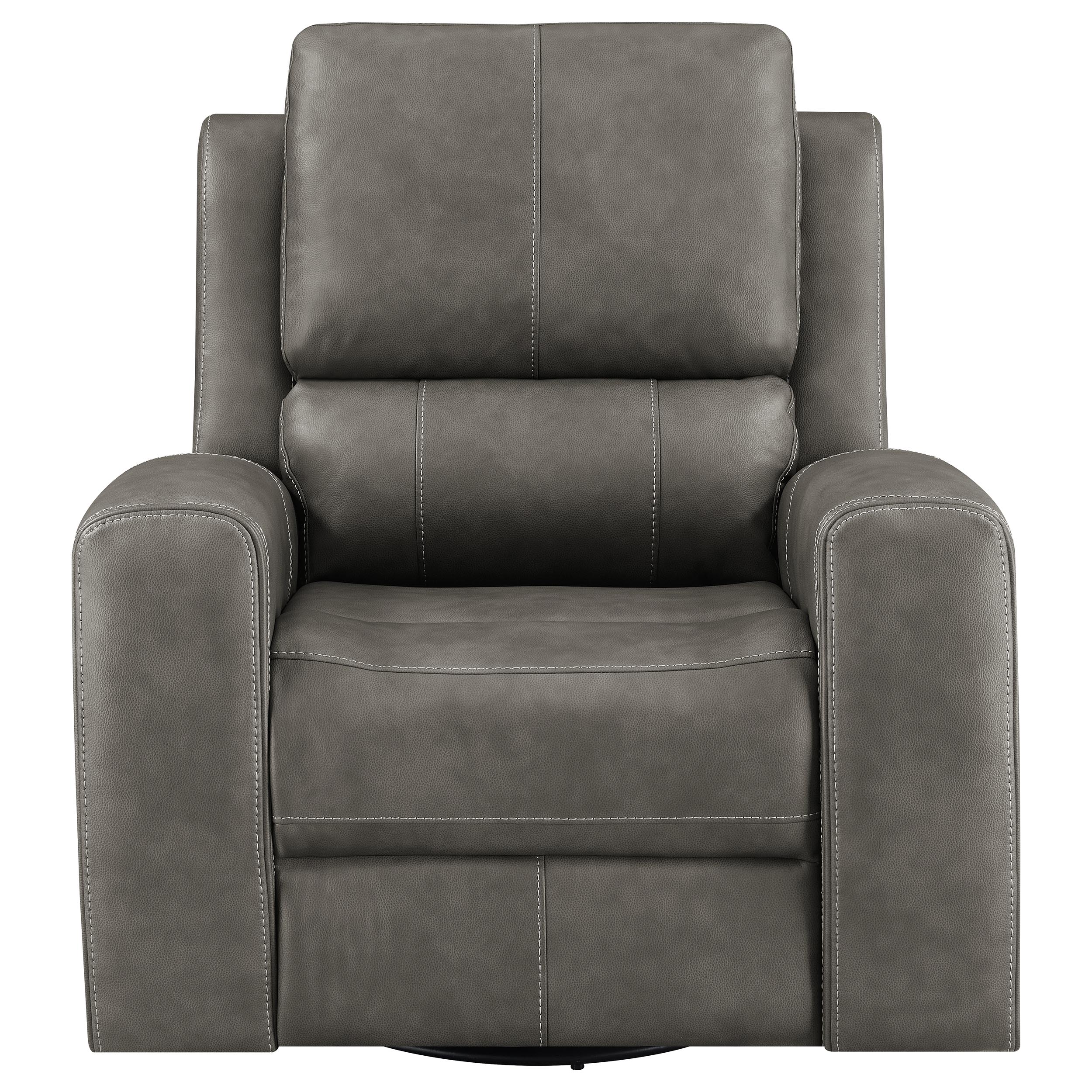 Brickston Triple Power Swivel Glider Recliner - Ideal Furniture (Fresno,CA)