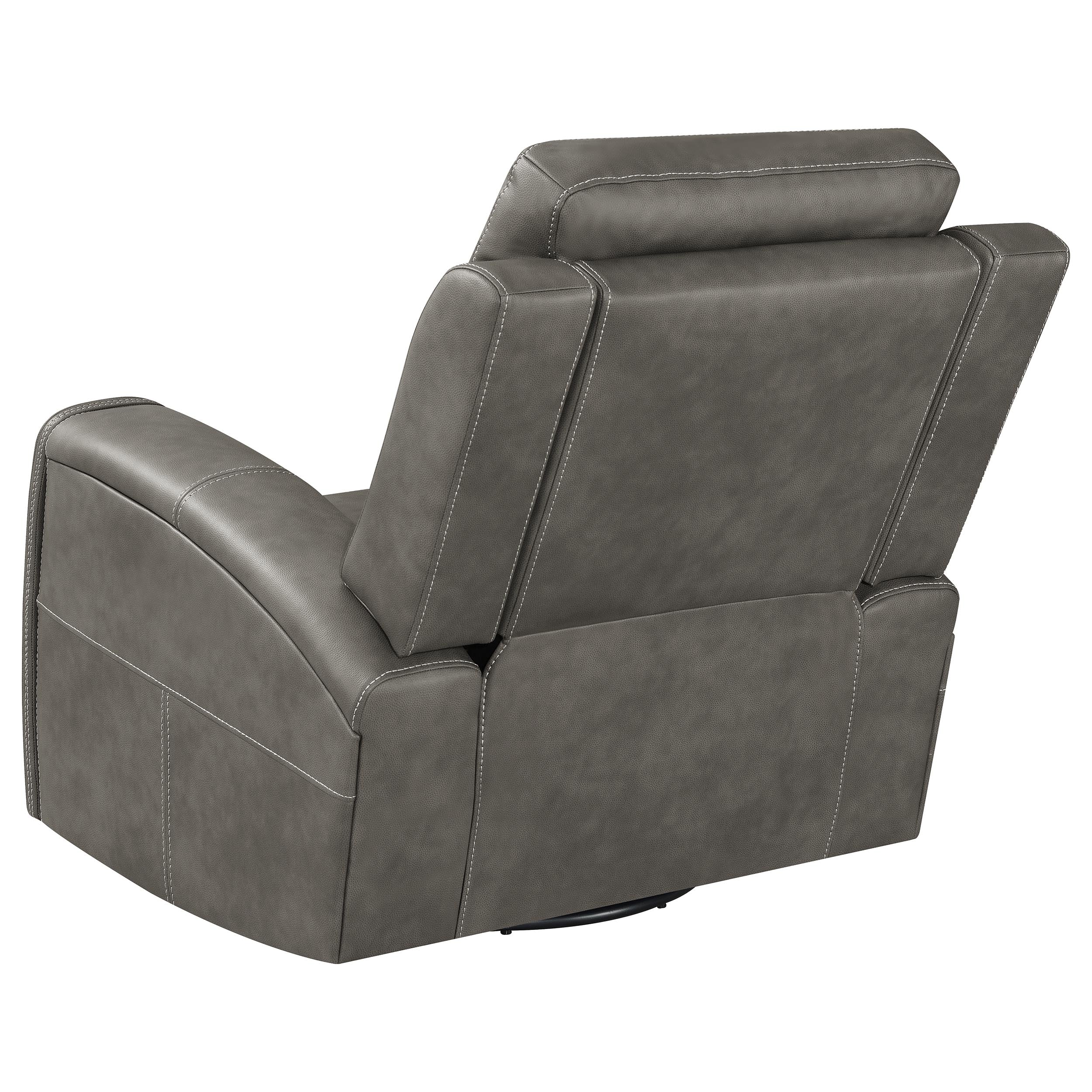 Brickston Triple Power Swivel Glider Recliner - Ideal Furniture (Fresno,CA)