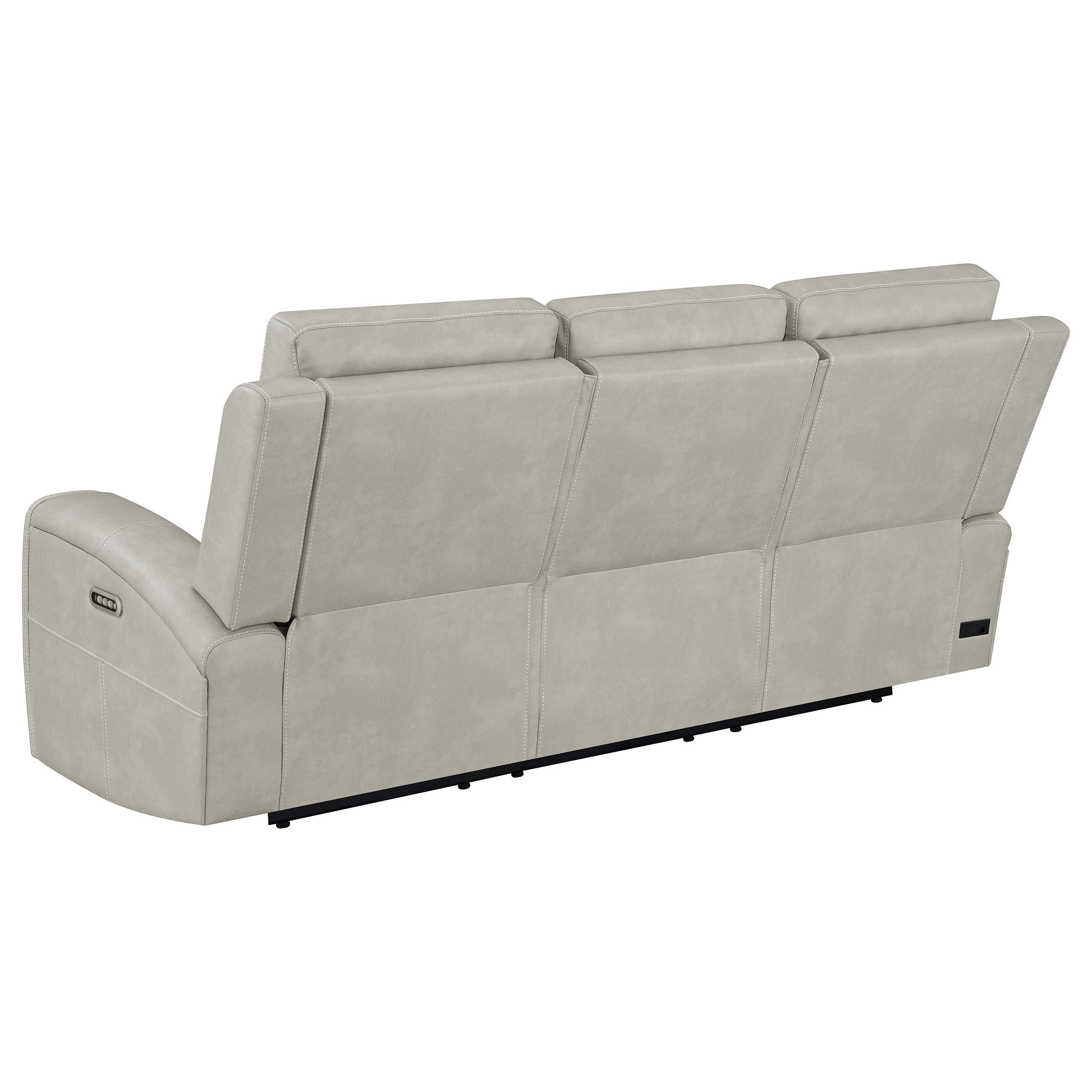 Brickston Triple Power Reclining Sofa Set - Ideal Furniture (Fresno,CA)
