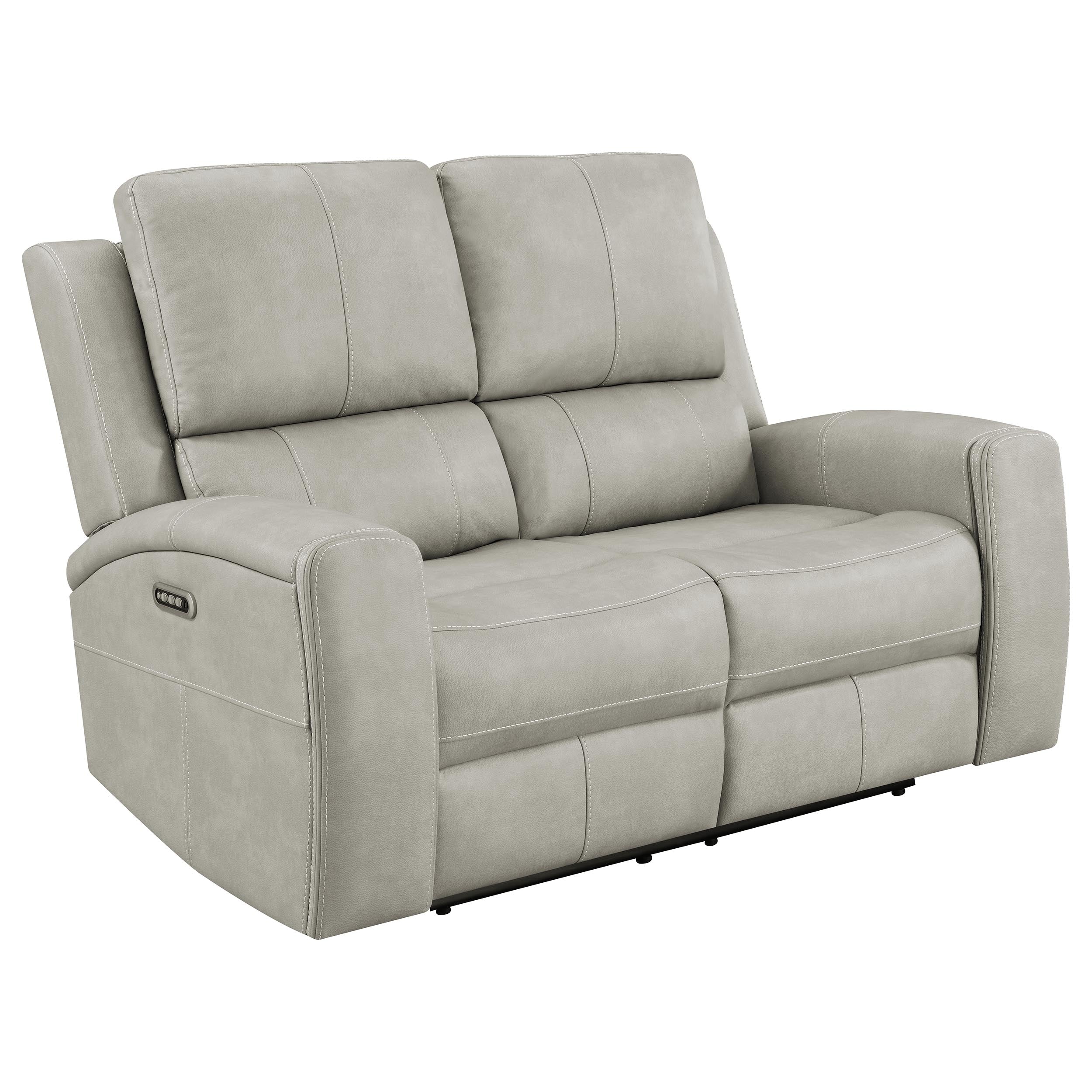 Brickston Triple Power Reclining Sofa Set - Ideal Furniture (Fresno,CA)