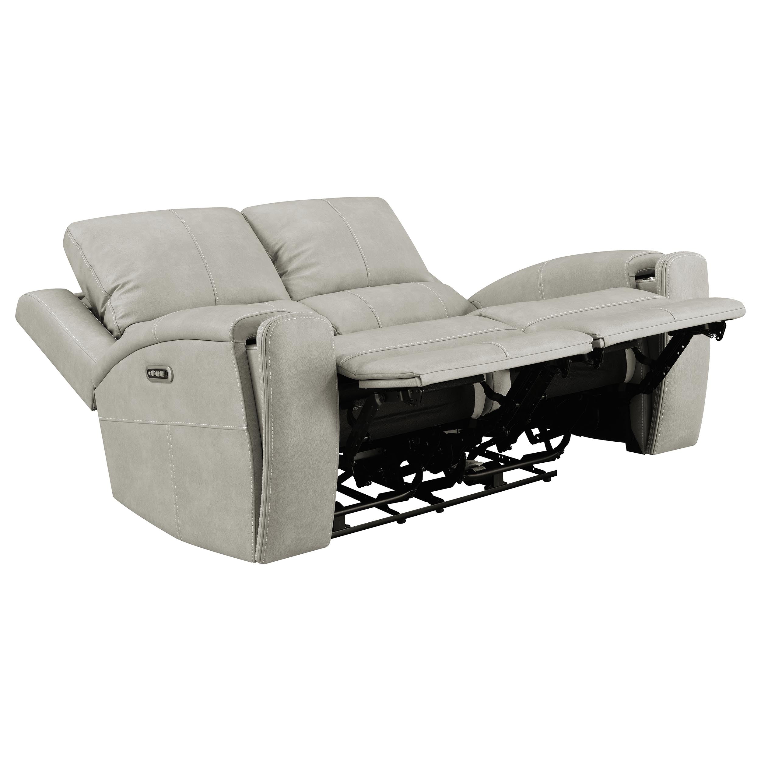 Brickston Triple Power Reclining Sofa Set - Ideal Furniture (Fresno,CA)
