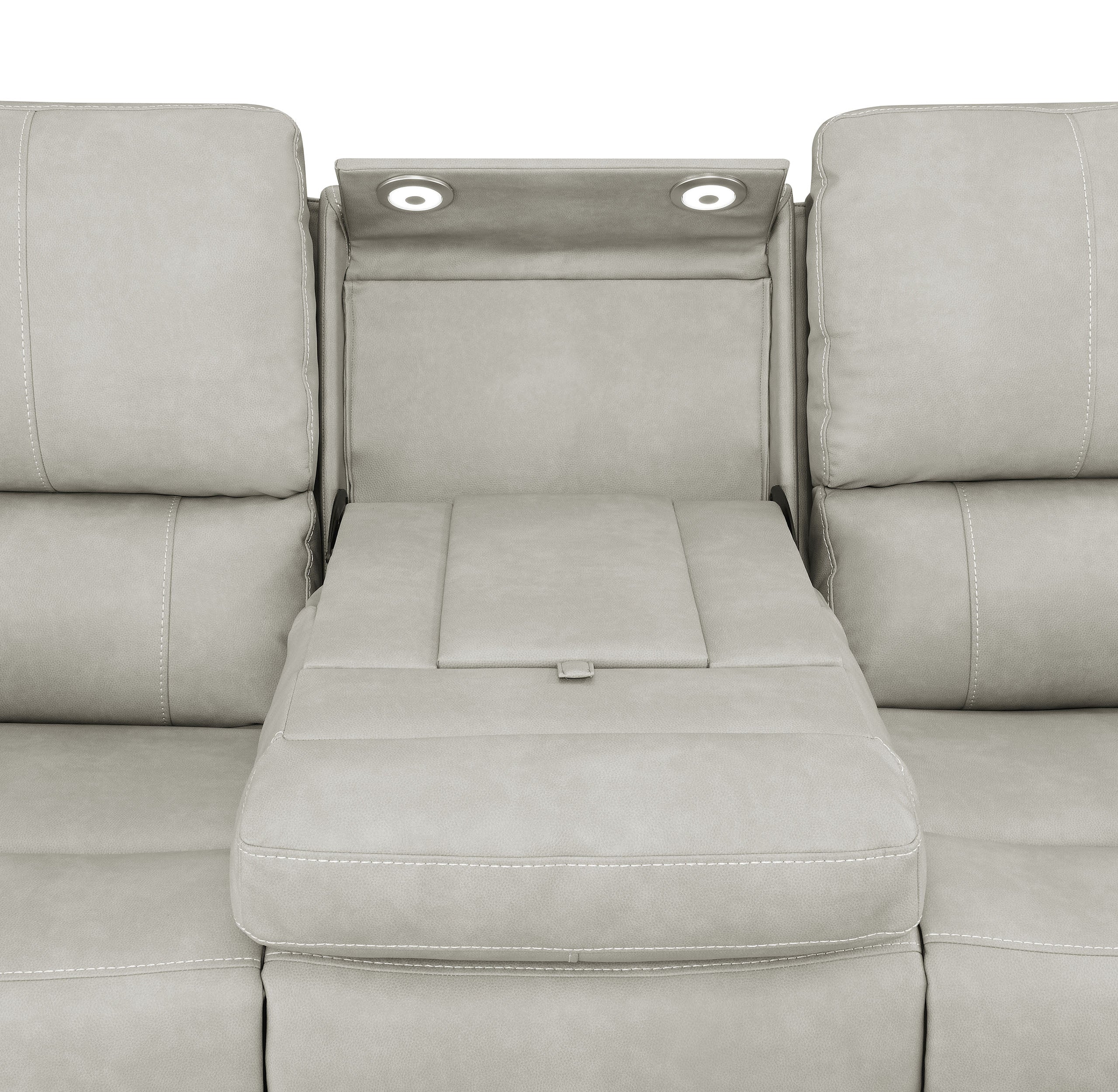 Brickston Triple Power Reclining Sofa Set - Ideal Furniture (Fresno,CA)