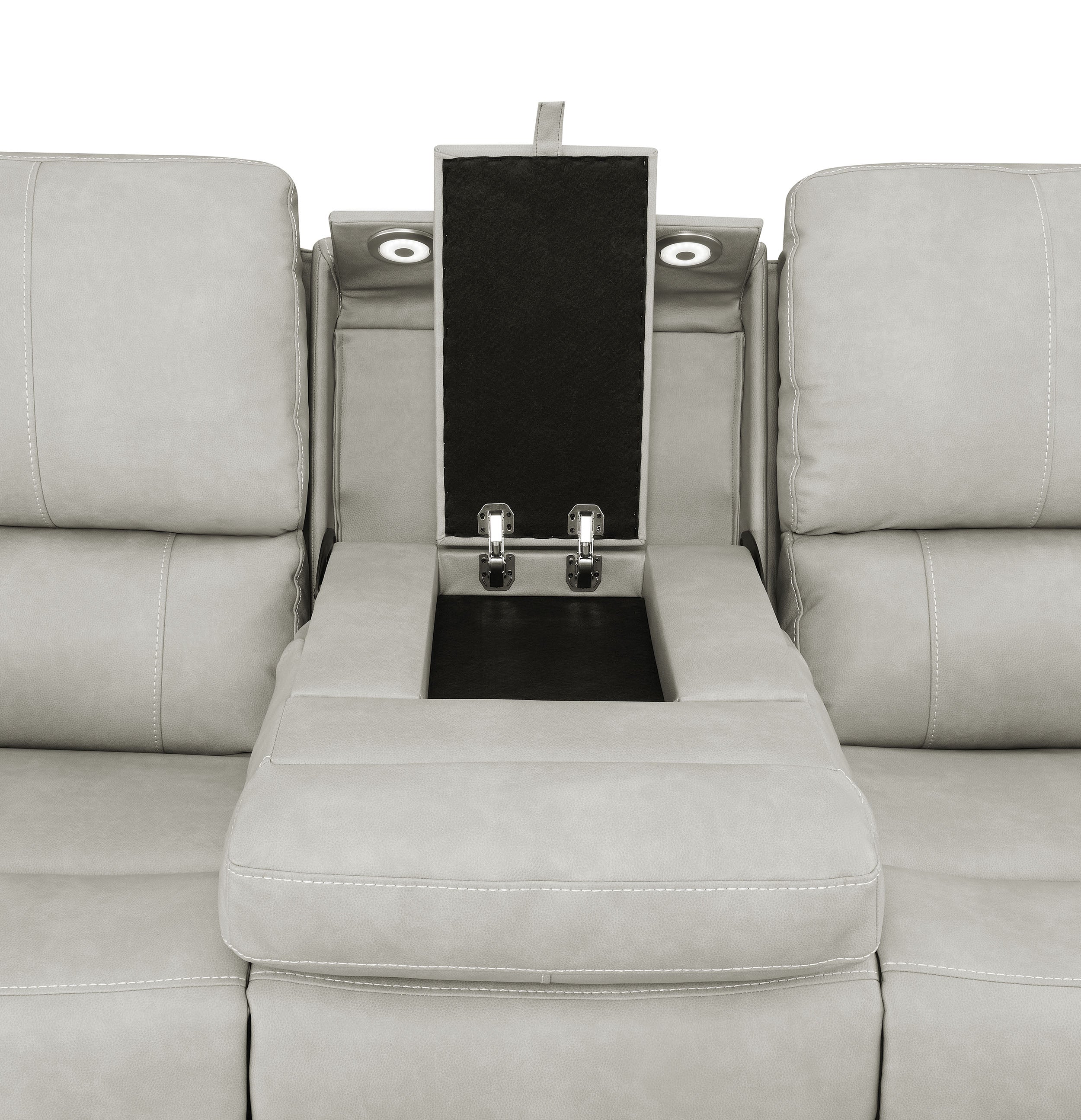 Brickston Triple Power Reclining Sofa Set - Ideal Furniture (Fresno,CA)