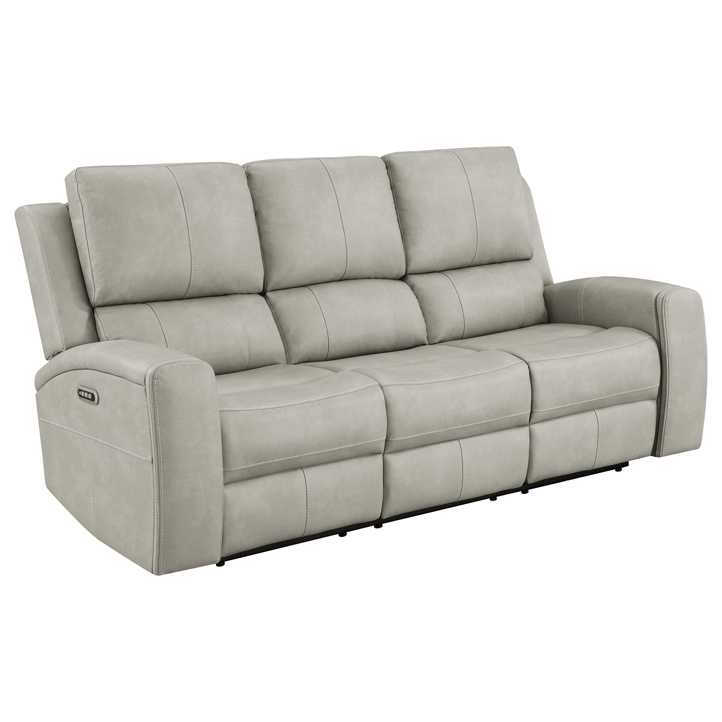 Brickston Triple Power Reclining Sofa - Ideal Furniture (Fresno,CA)