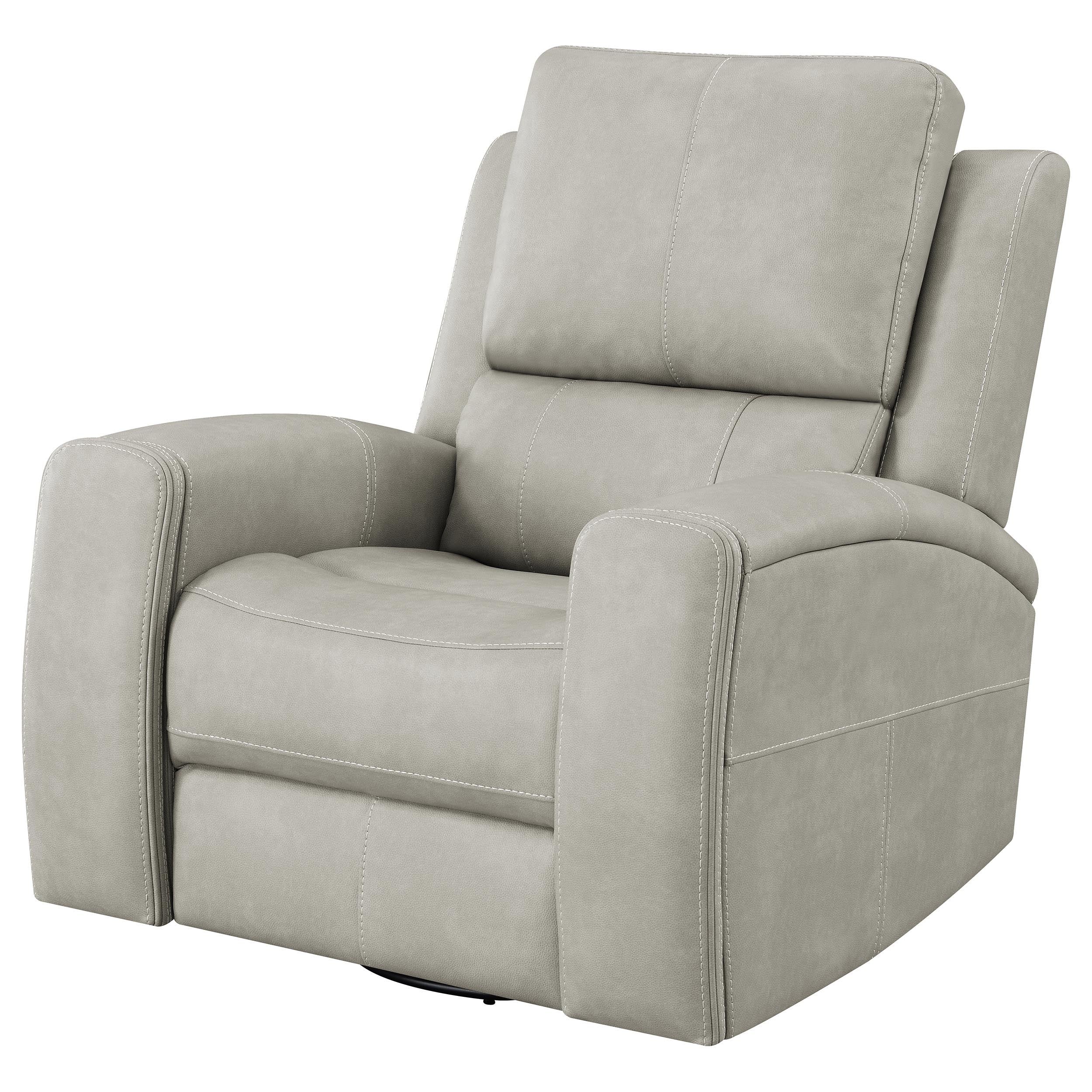 Brickston Triple Power Swivel Glider Recliner - Ideal Furniture (Fresno,CA)