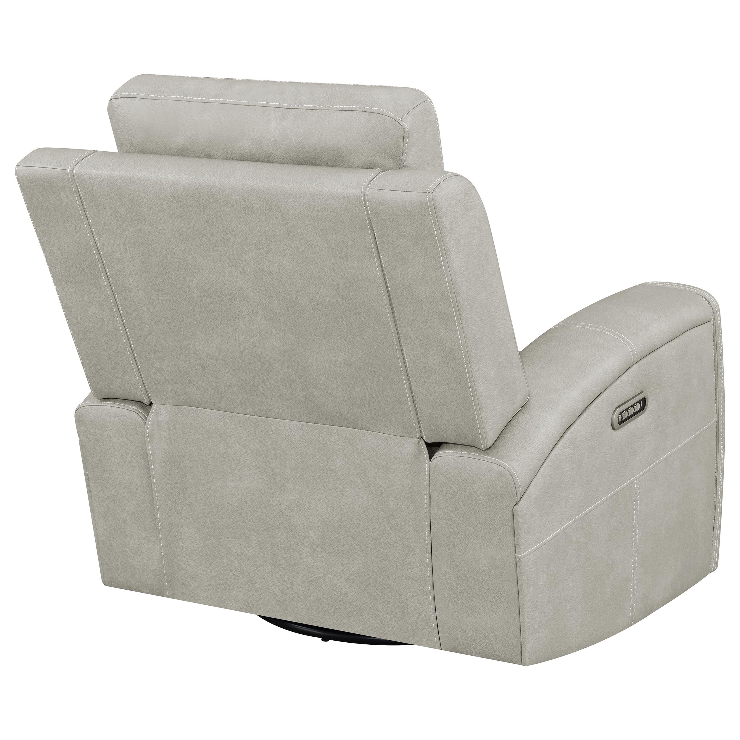 Brickston Triple Power Swivel Glider Recliner - Ideal Furniture (Fresno,CA)