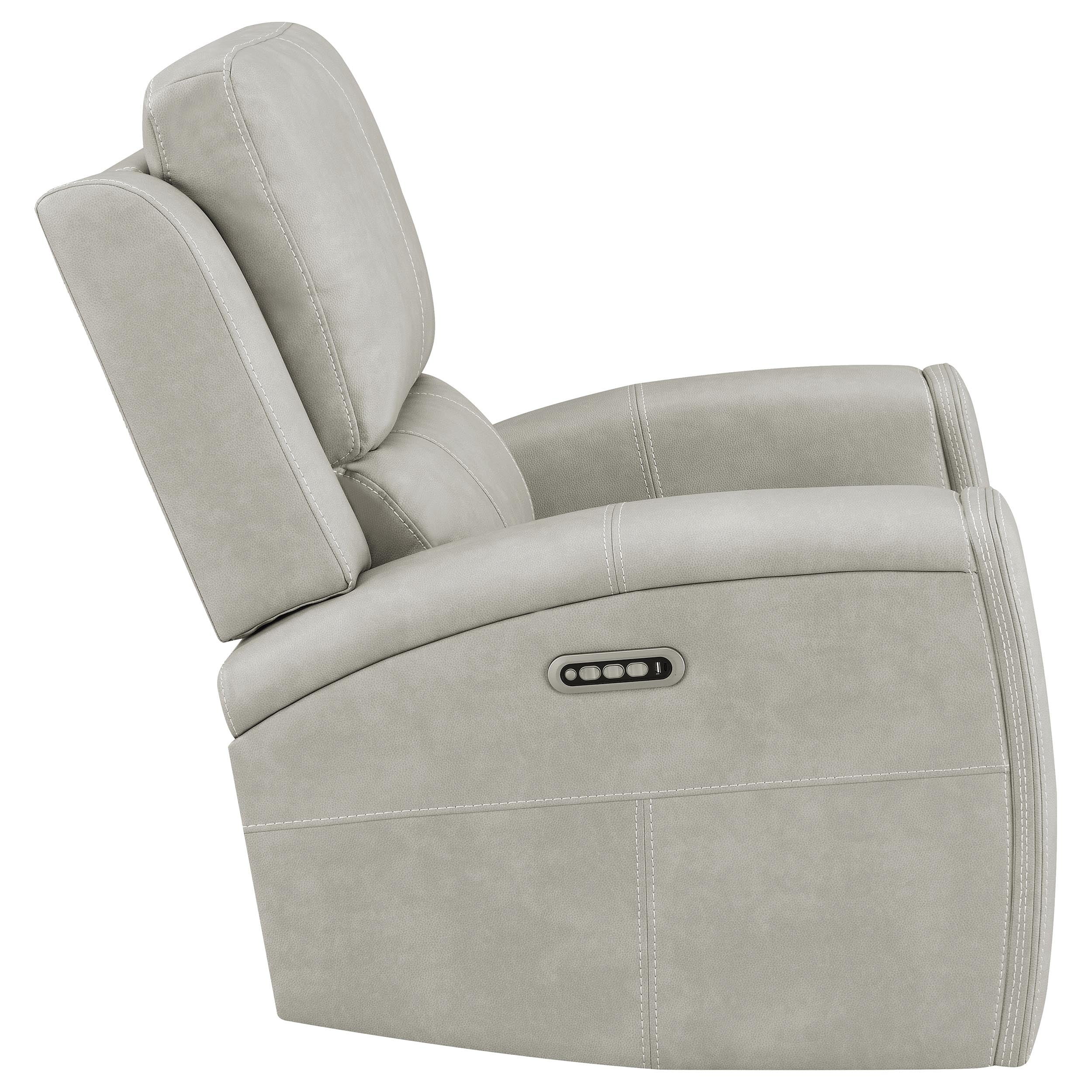 Brickston Triple Power Swivel Glider Recliner - Ideal Furniture (Fresno,CA)