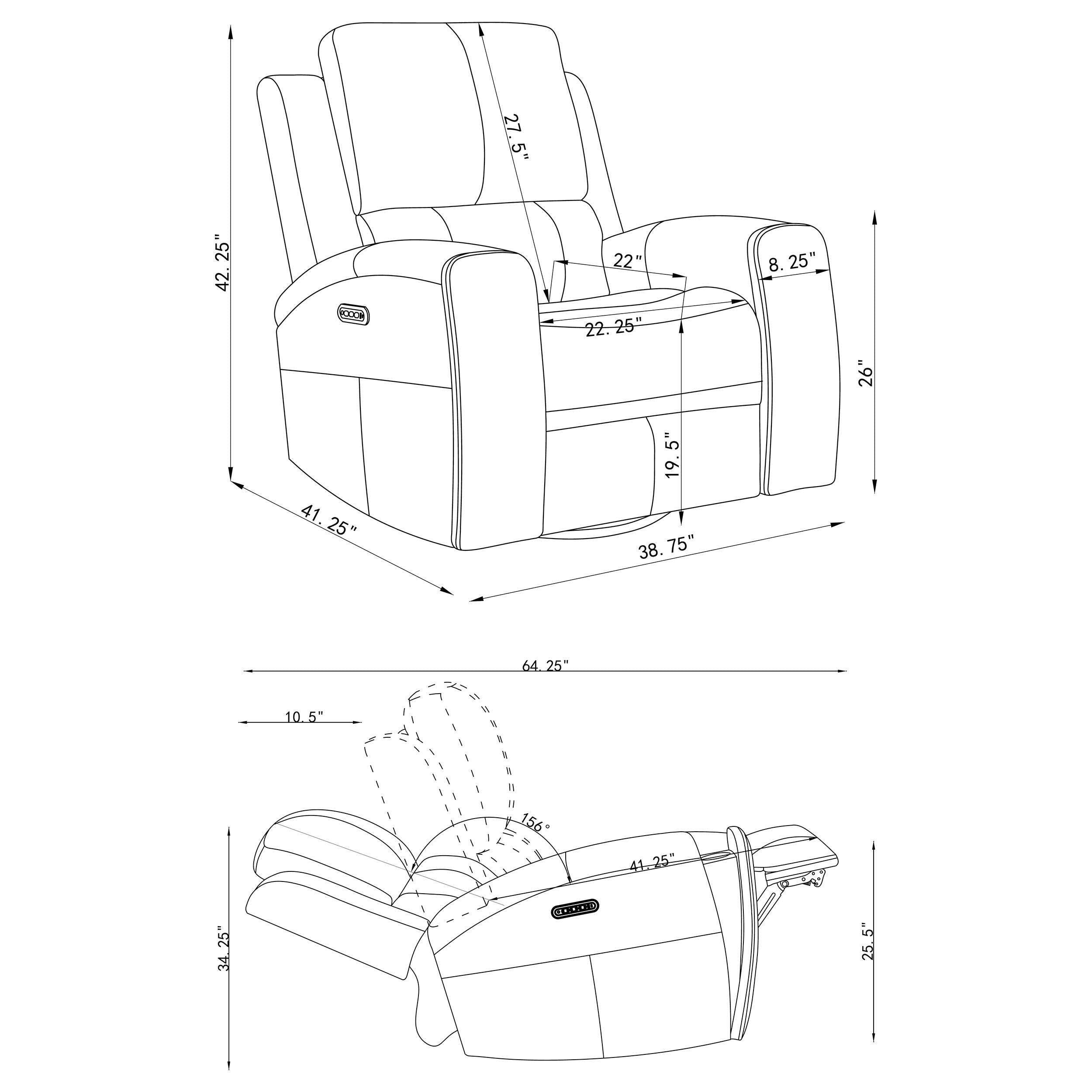 Brickston Triple Power Swivel Glider Recliner - Ideal Furniture (Fresno,CA)