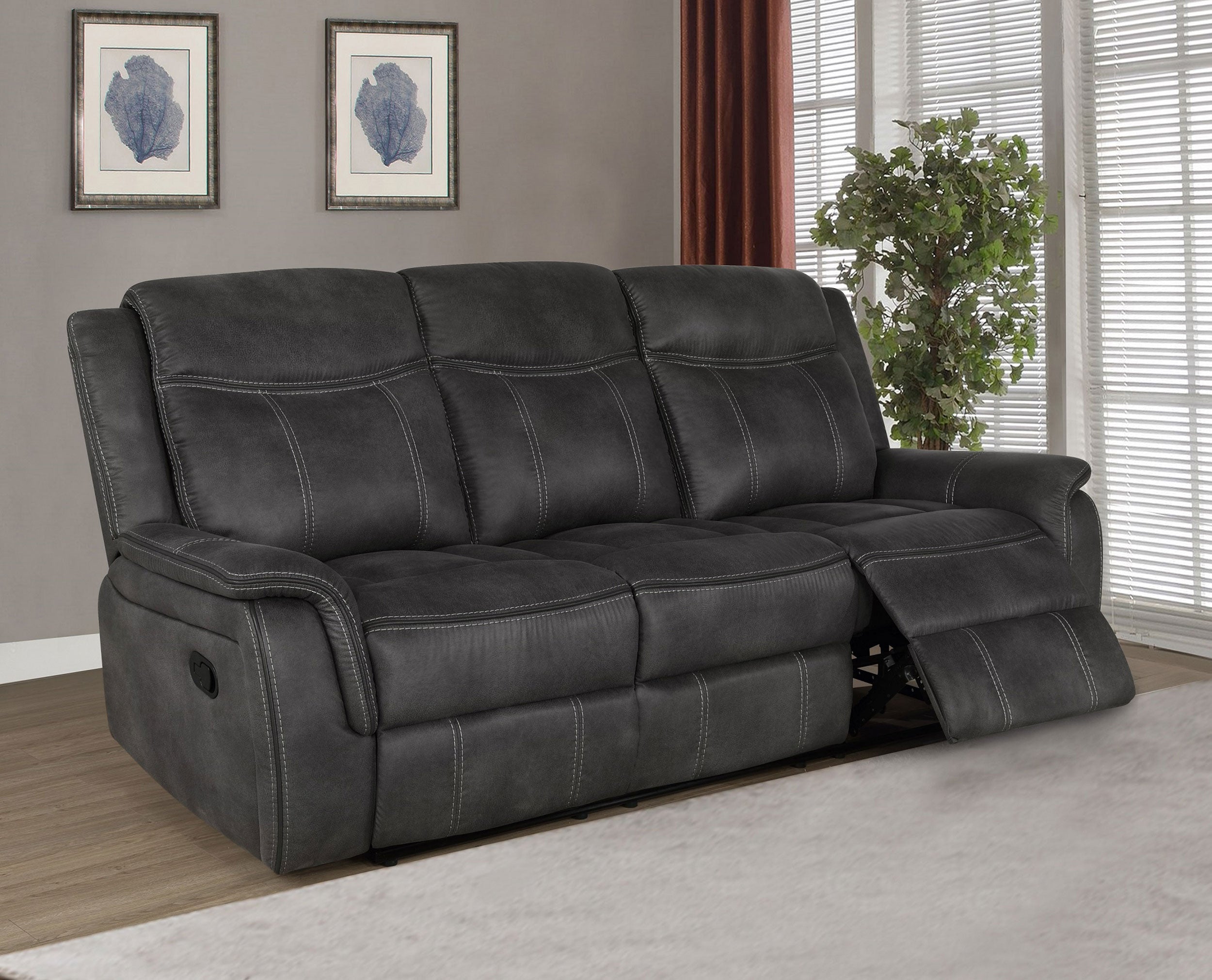 Lawrence Reclining Sofa - Ideal Furniture (Fresno,CA)