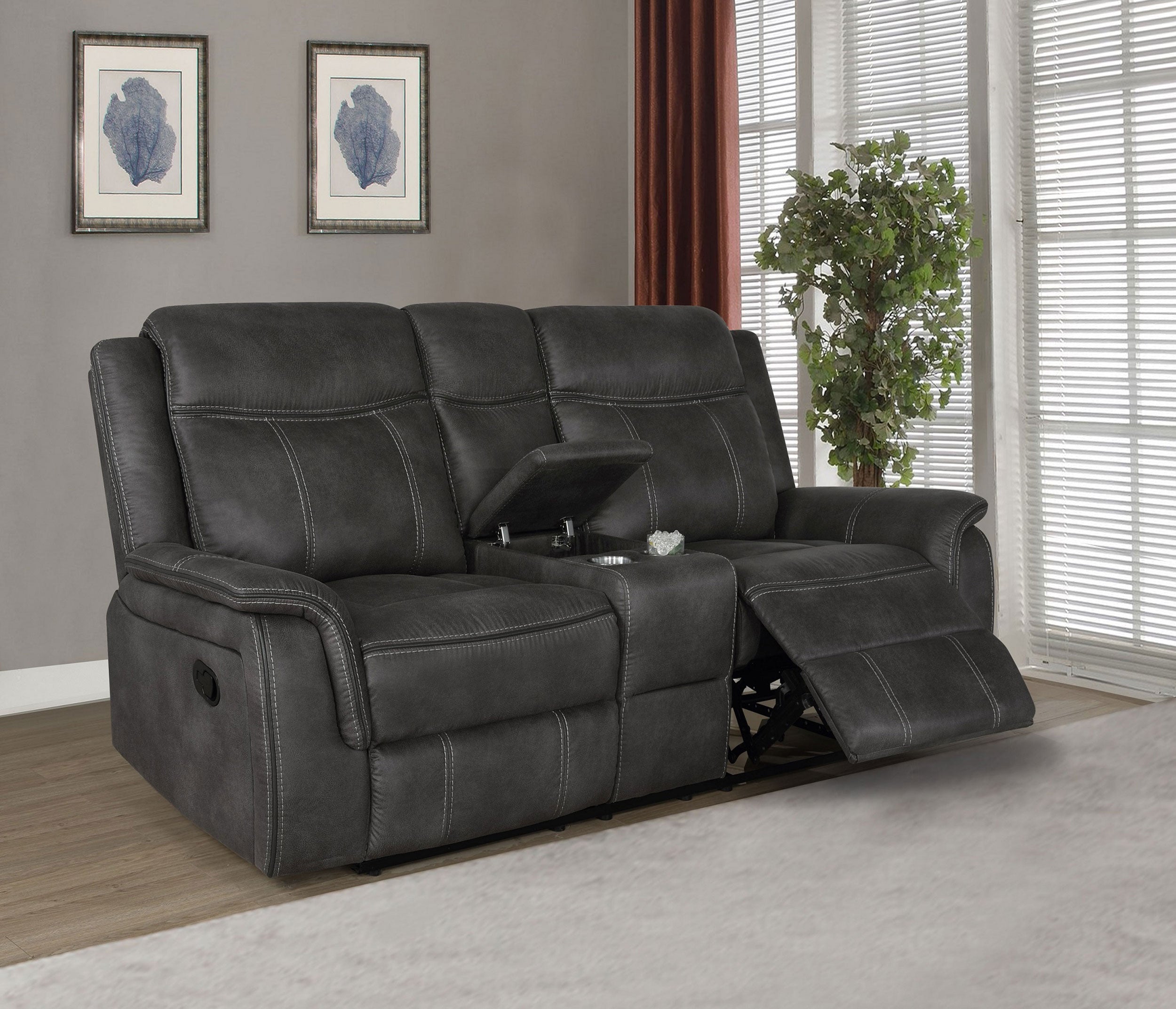 Lawrence Reclining Loveseat - Ideal Furniture (Fresno,CA)