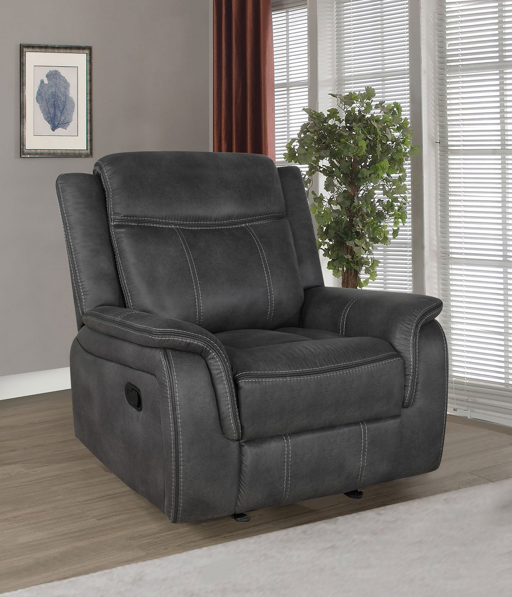 Lawrence Glider Recliner - Ideal Furniture (Fresno,CA)