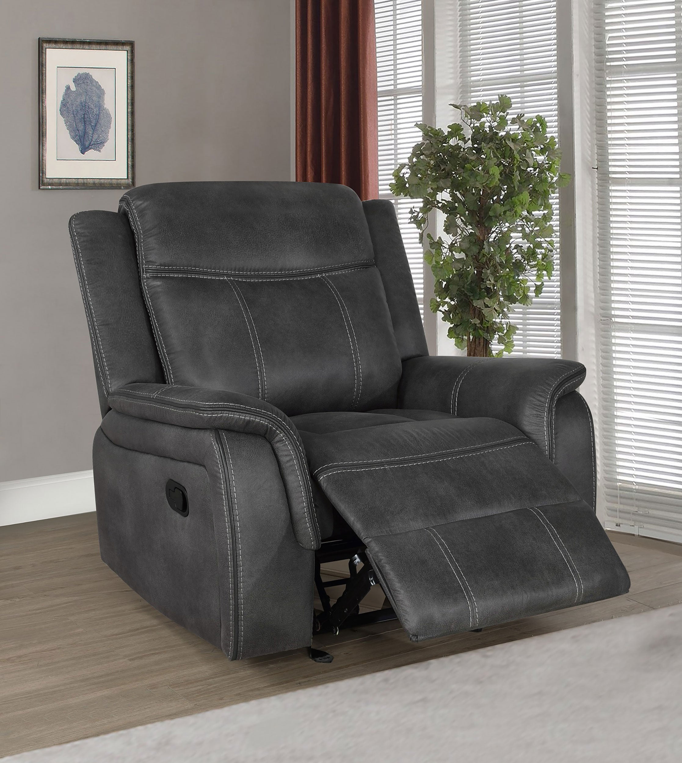 Lawrence Glider Recliner - Ideal Furniture (Fresno,CA)