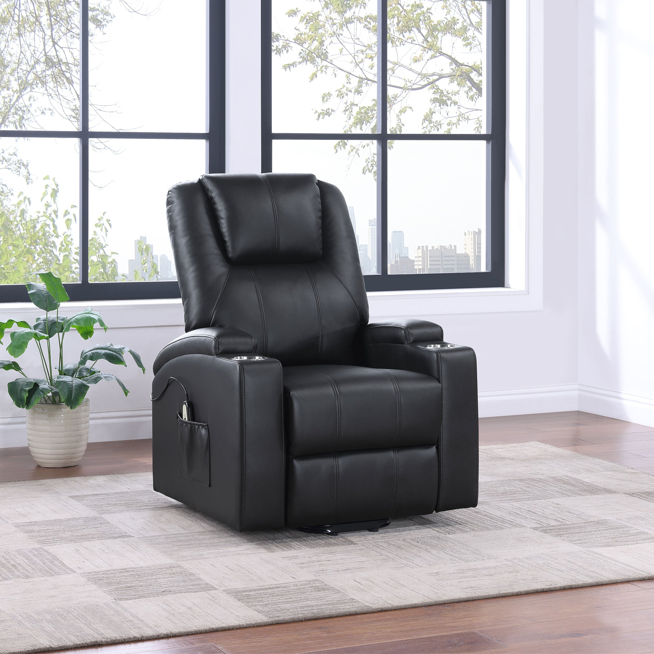 Armstrong Power Lift Massage Recliner - Ideal Furniture (Fresno,CA)