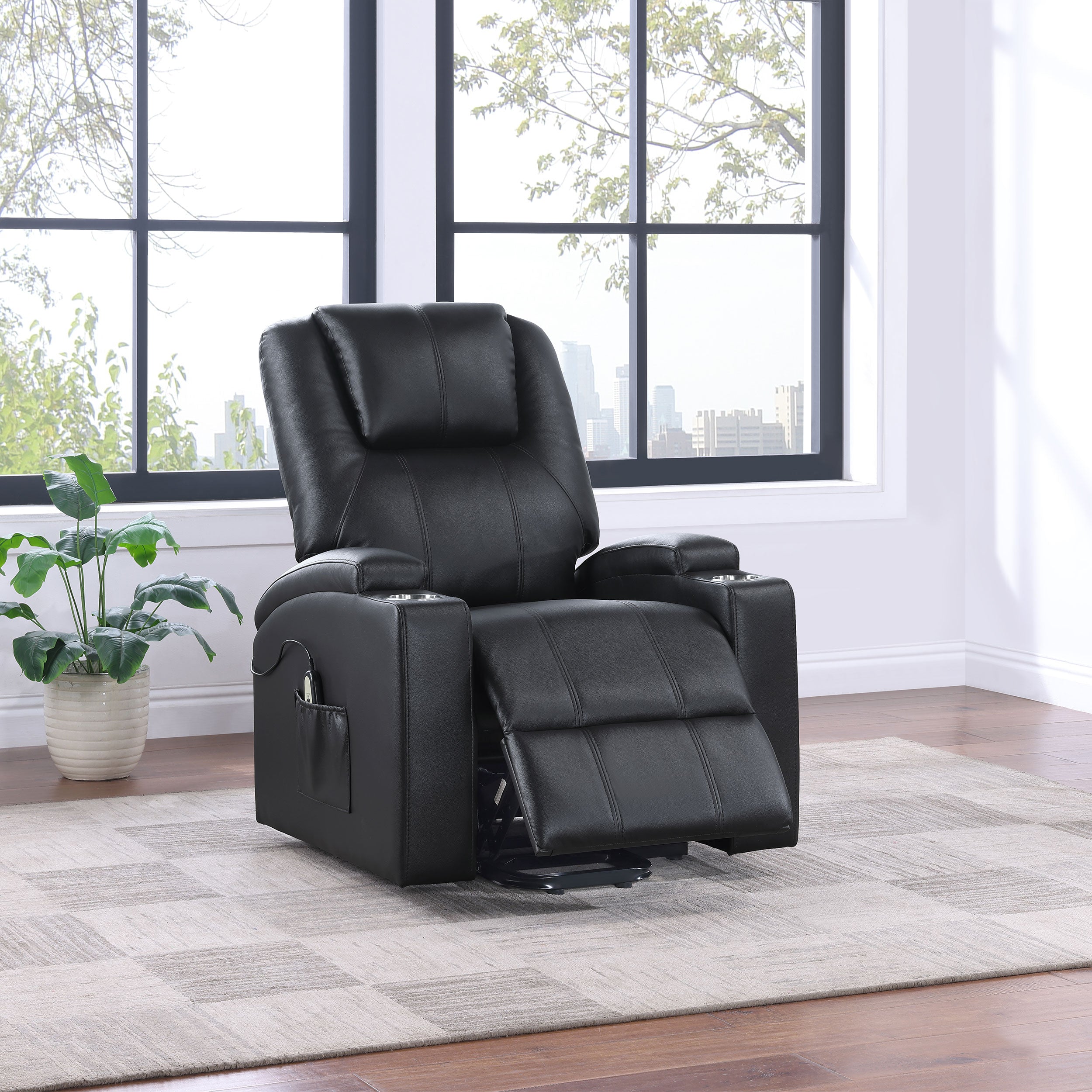 Armstrong Power Lift Massage Recliner - Ideal Furniture (Fresno,CA)