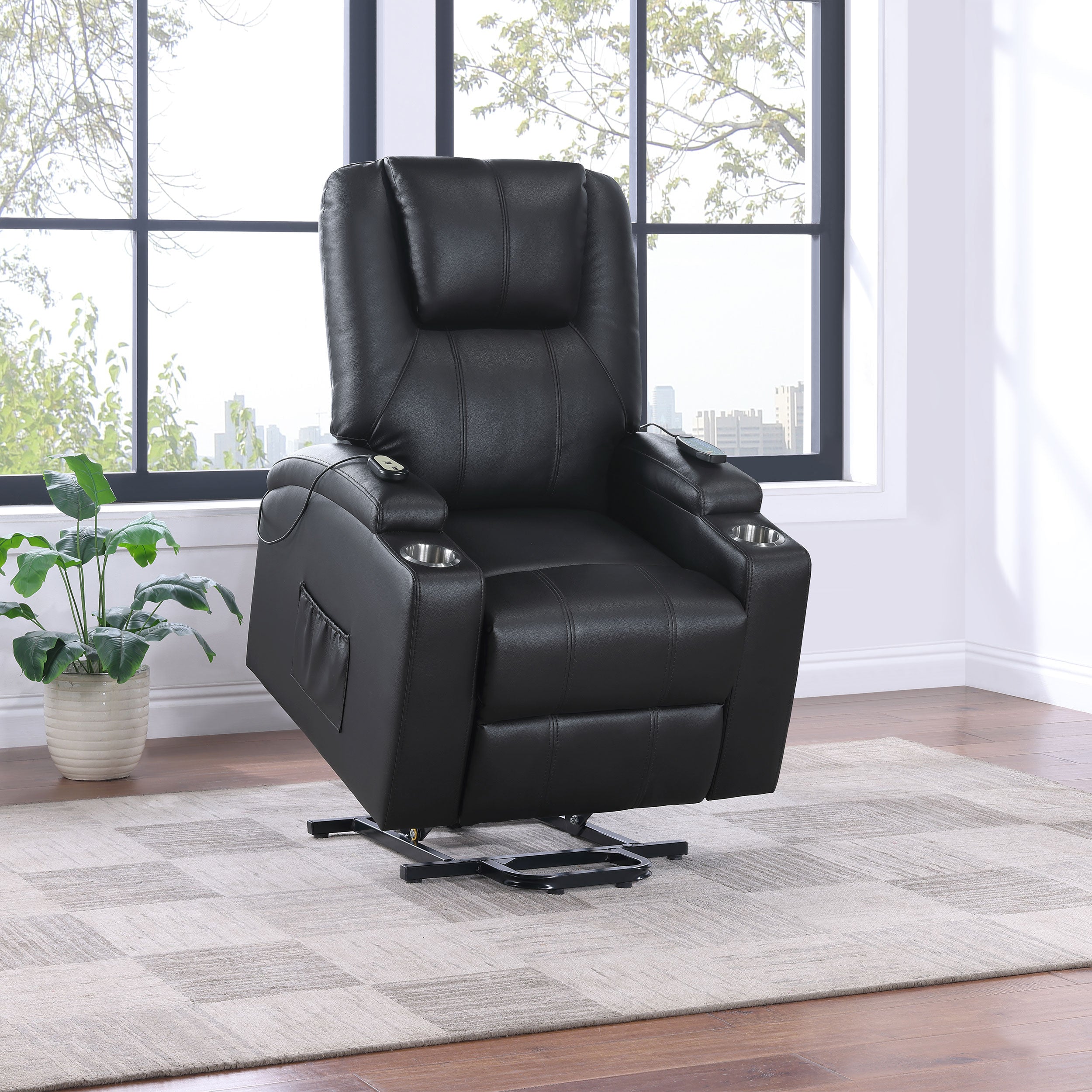 Armstrong Power Lift Massage Recliner - Ideal Furniture (Fresno,CA)
