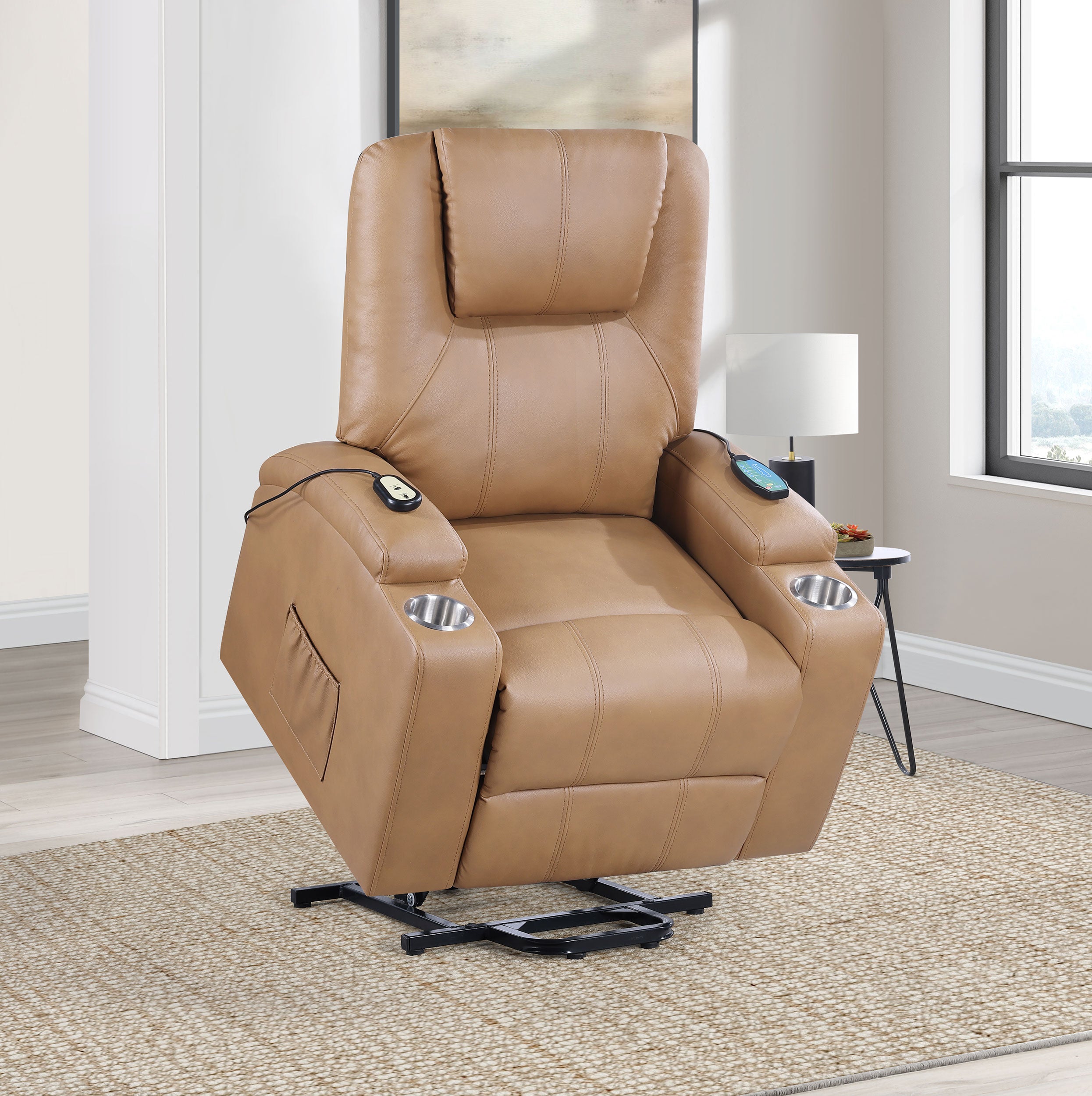 Armstrong Power Lift Massage Recliner - Ideal Furniture (Fresno,CA)