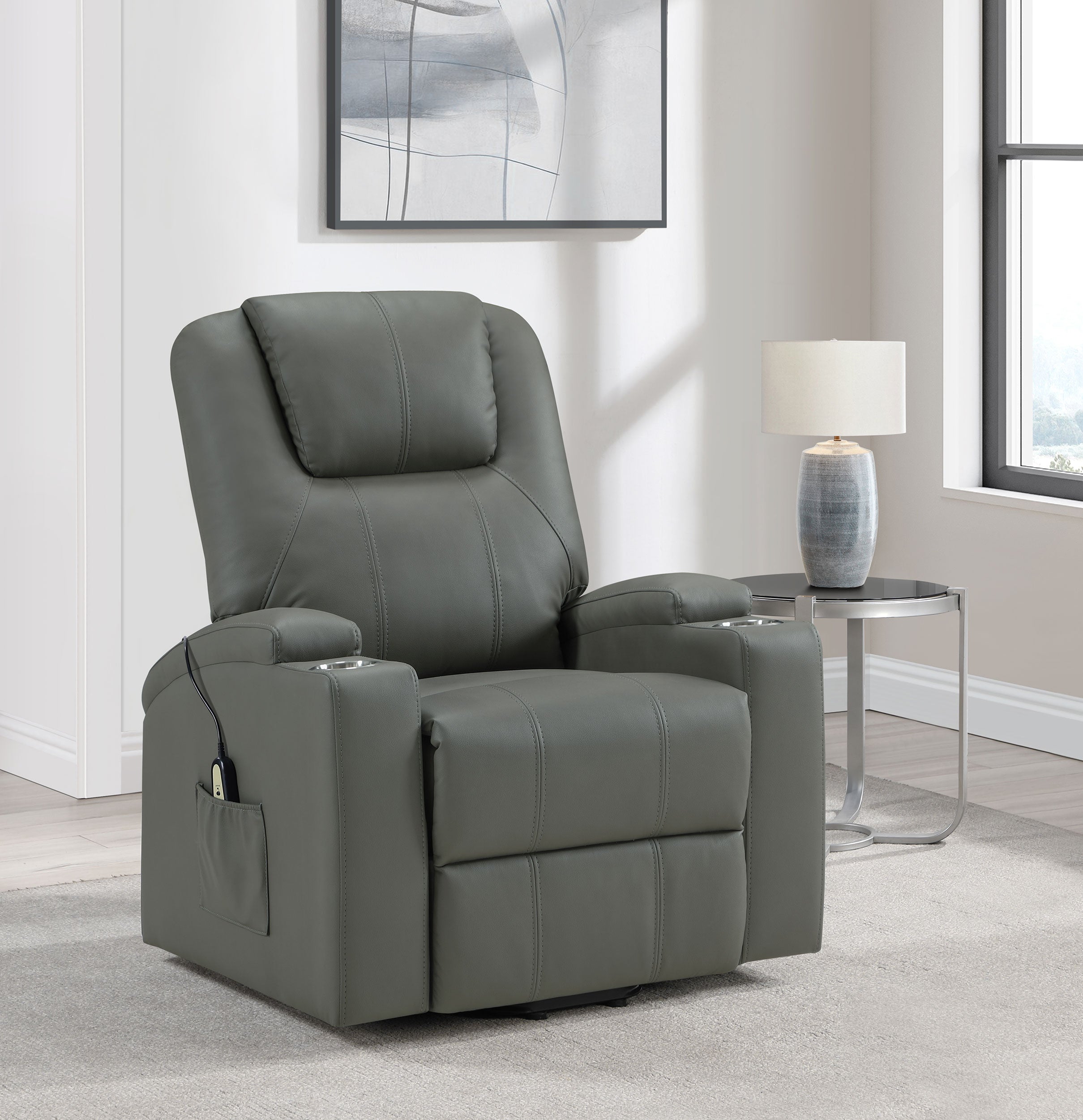 Armstrong Power Lift Massage Recliner - Ideal Furniture (Fresno,CA)