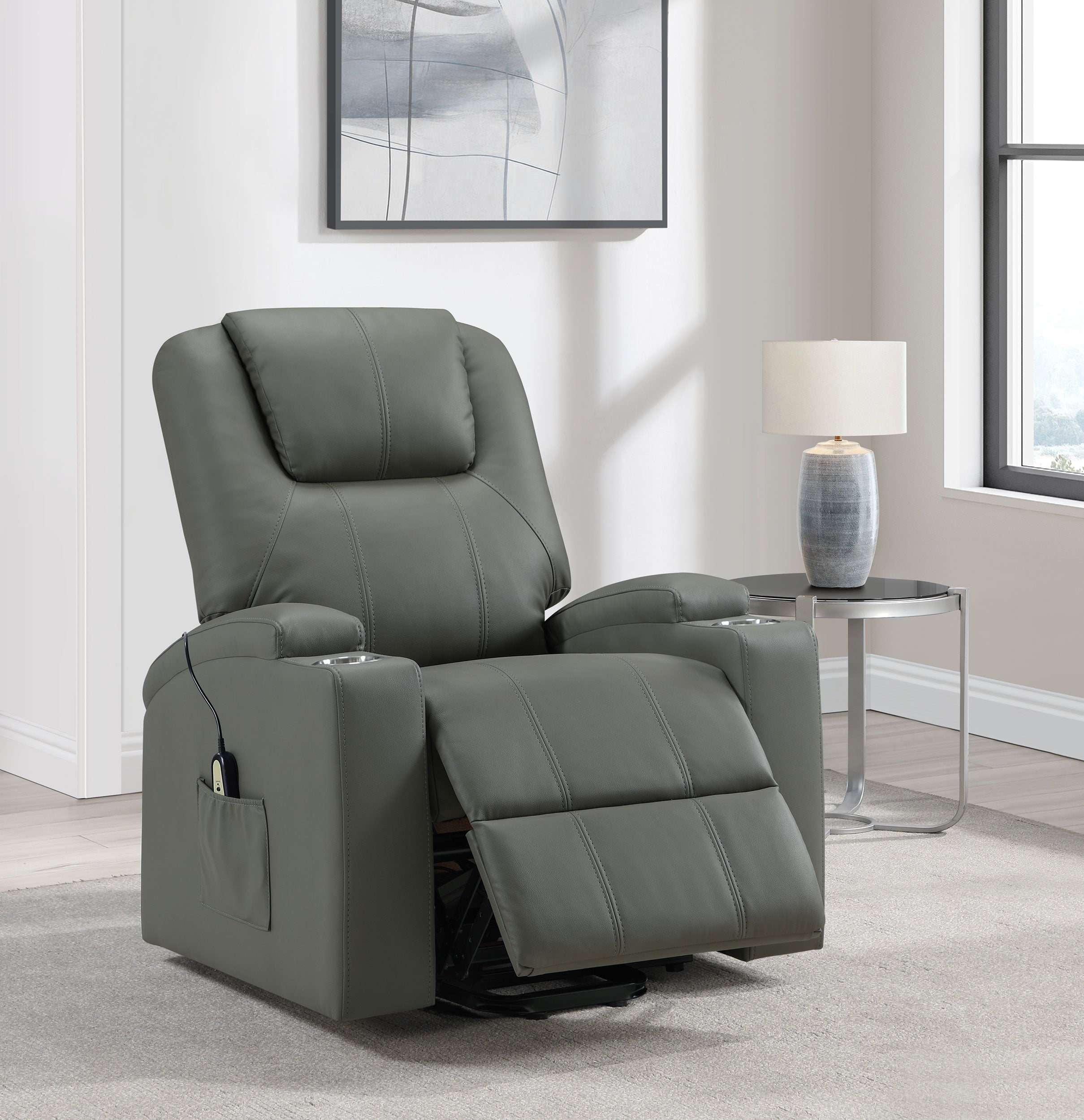 Armstrong Power Lift Massage Recliner - Ideal Furniture (Fresno,CA)