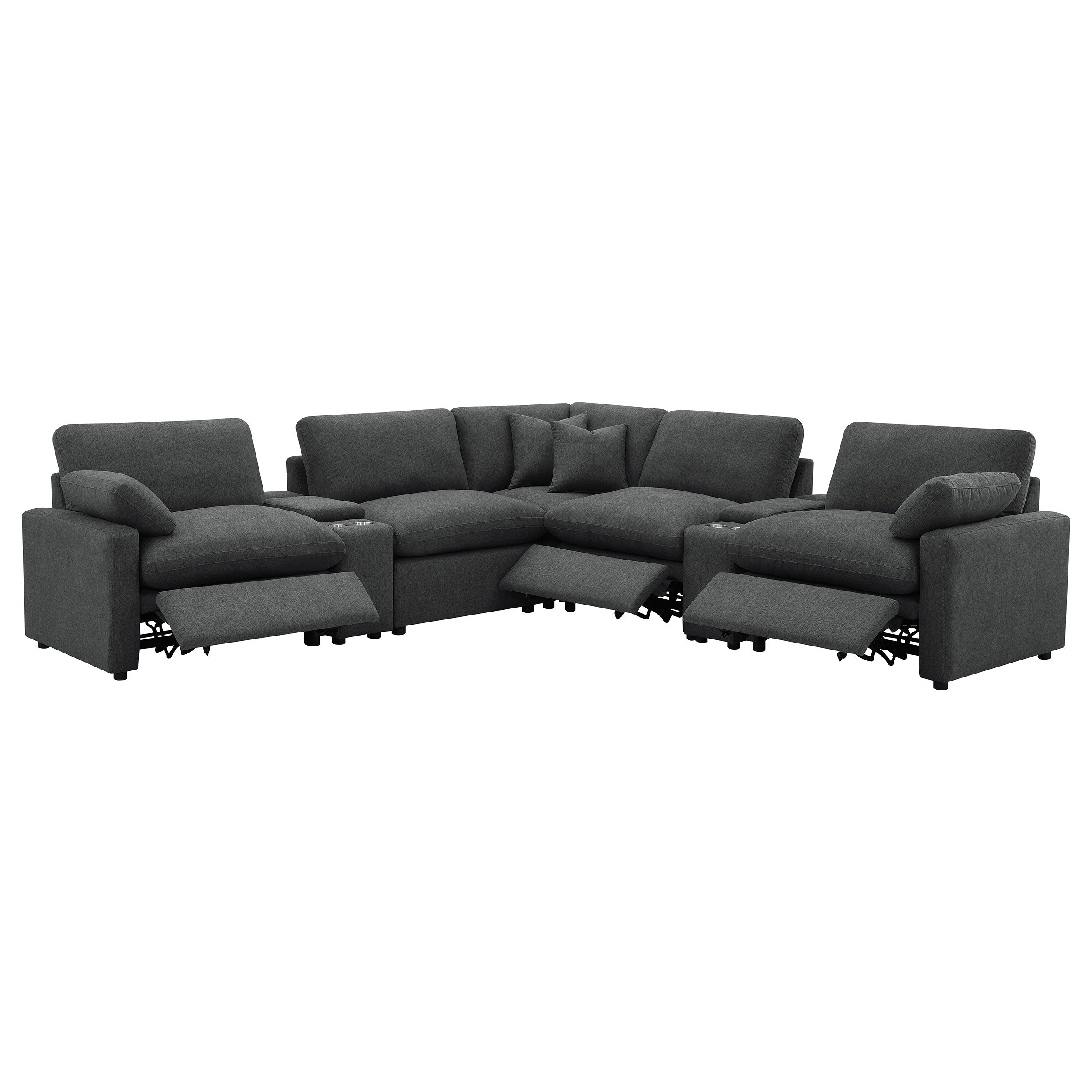 Collins Modular Power Reclining Sectional Sofa - Ideal Furniture (Fresno,CA)