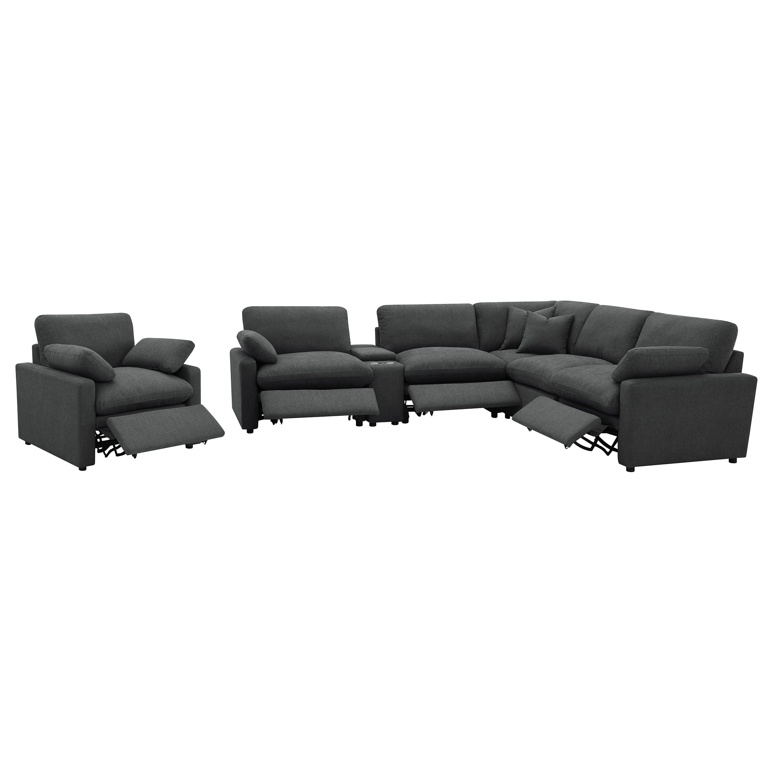 Collins Modular Power Reclining Sectional Sofa - Ideal Furniture (Fresno,CA)