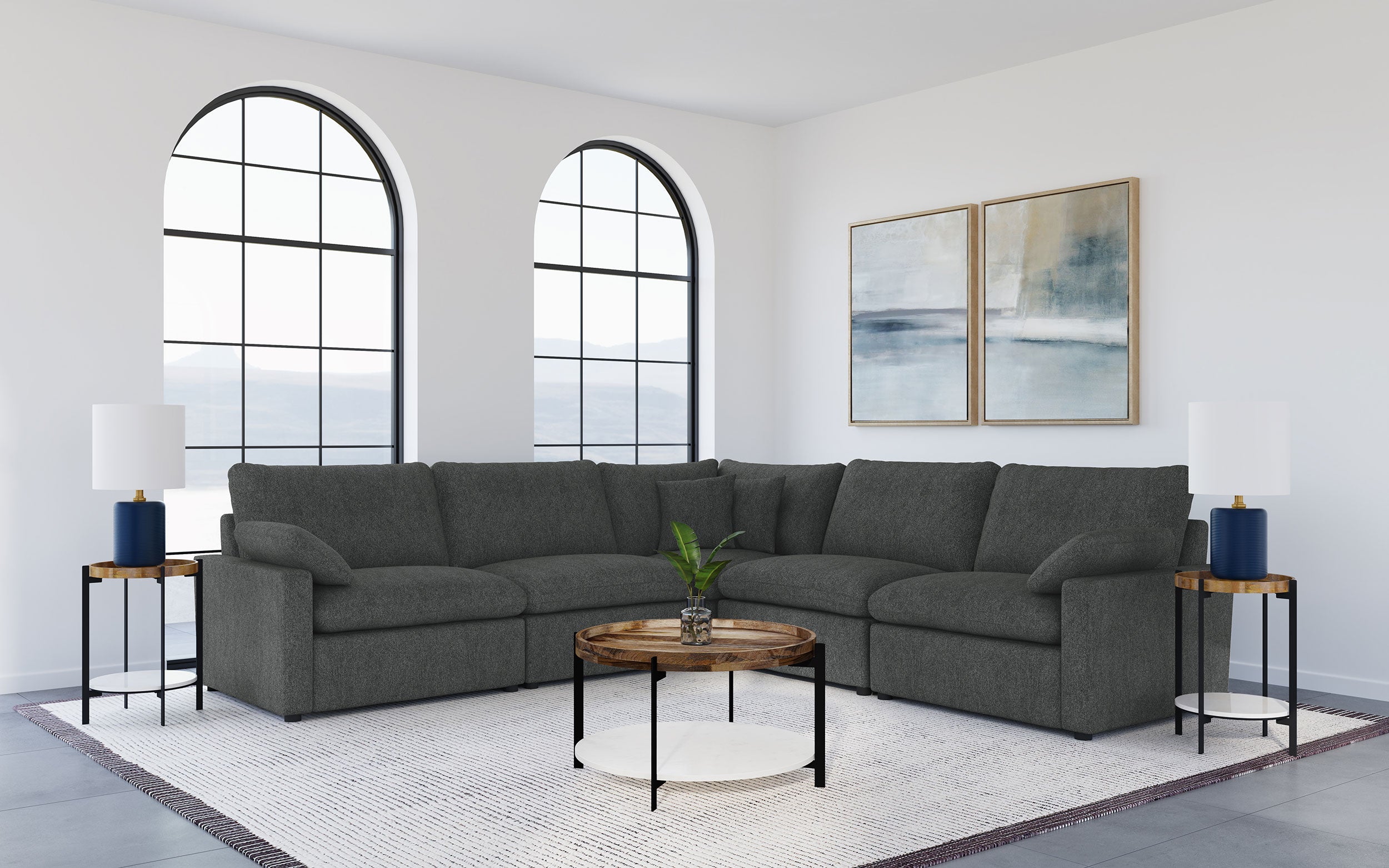 Collins Modular Power Reclining Sectional Sofa - Ideal Furniture (Fresno,CA)