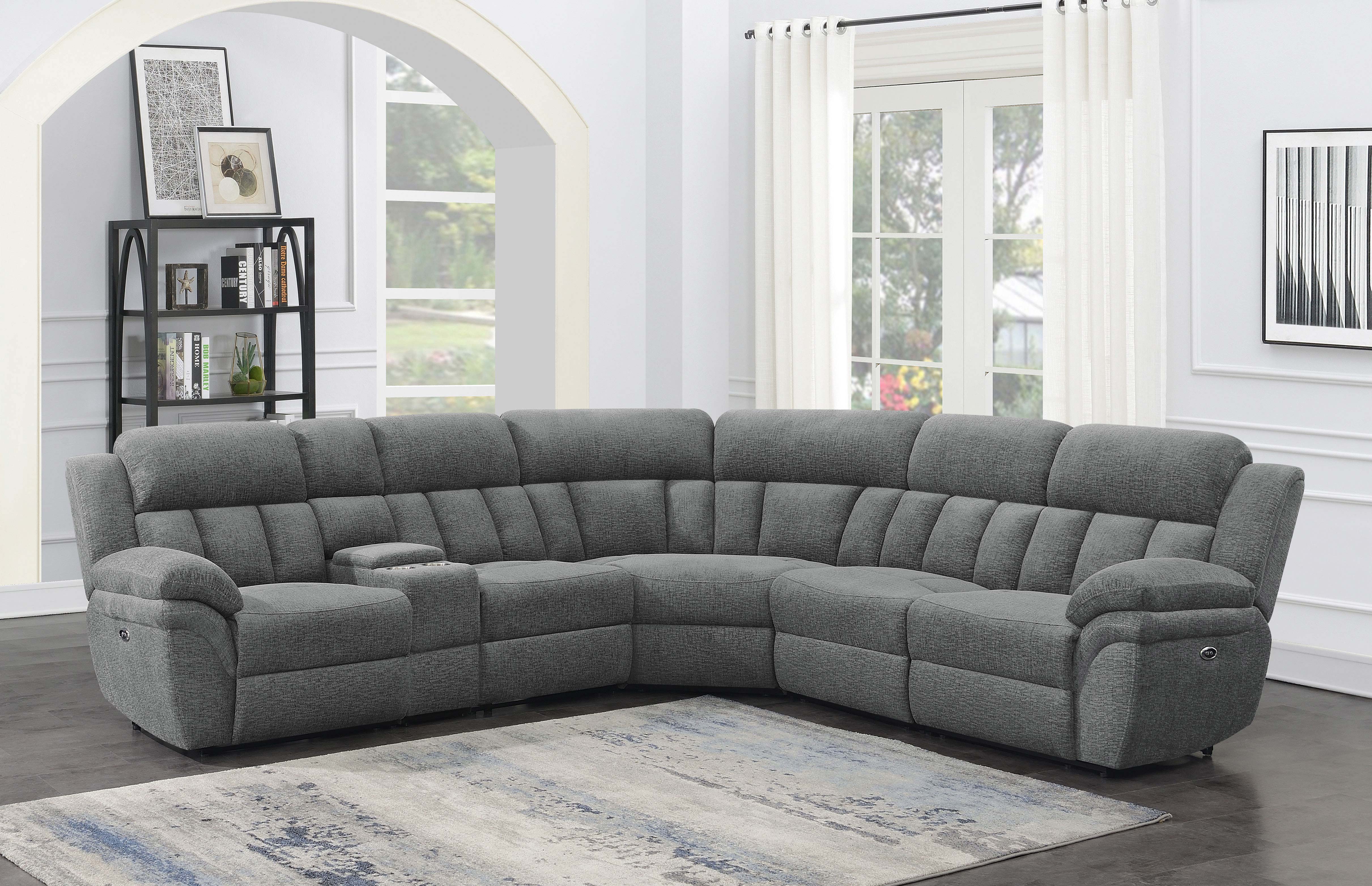 Bahrain Modular Power Reclining Sectional Sofa - Ideal Furniture (Fresno,CA)