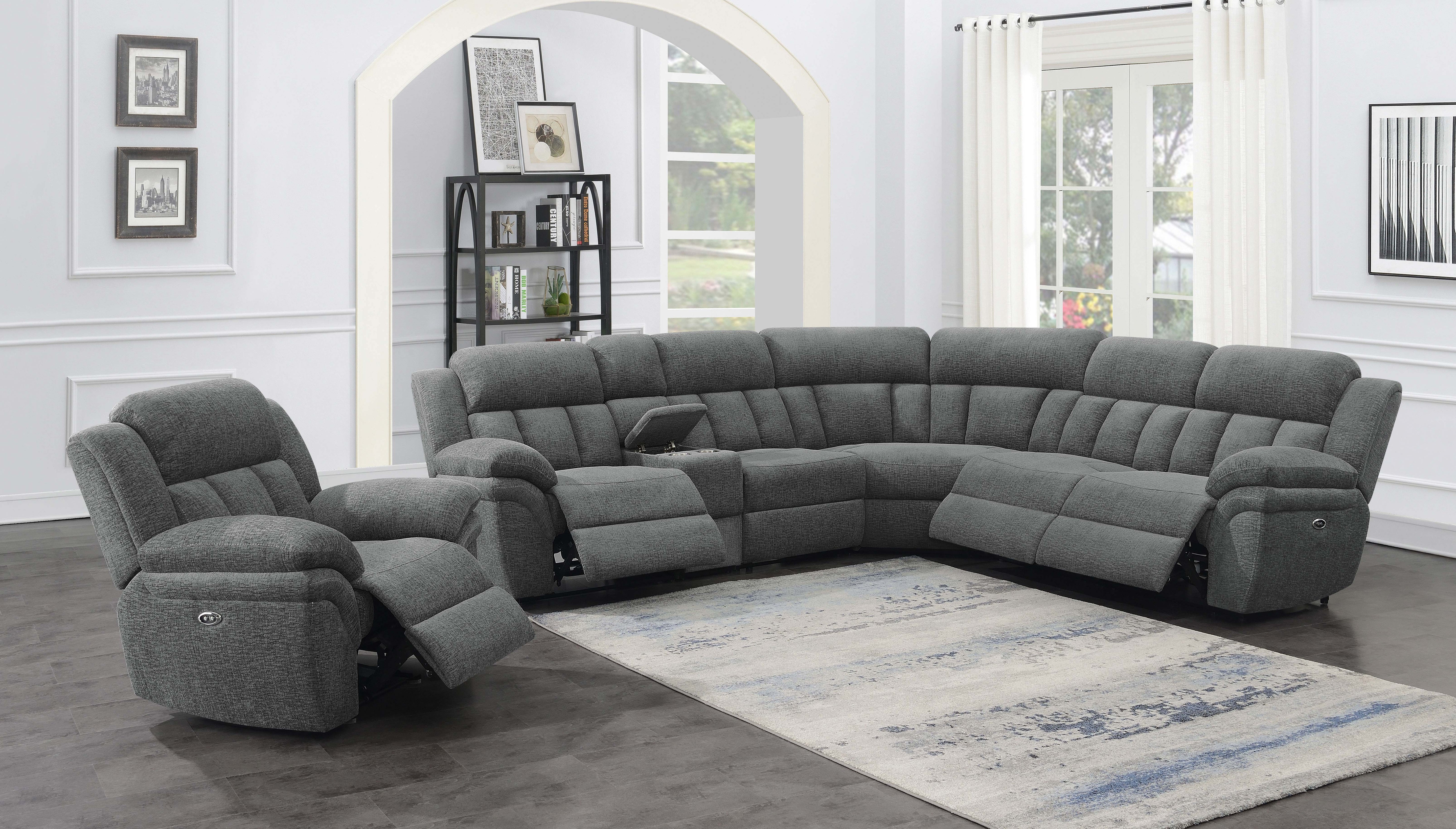 Bahrain Modular Power Reclining Sectional Sofa - Ideal Furniture (Fresno,CA)