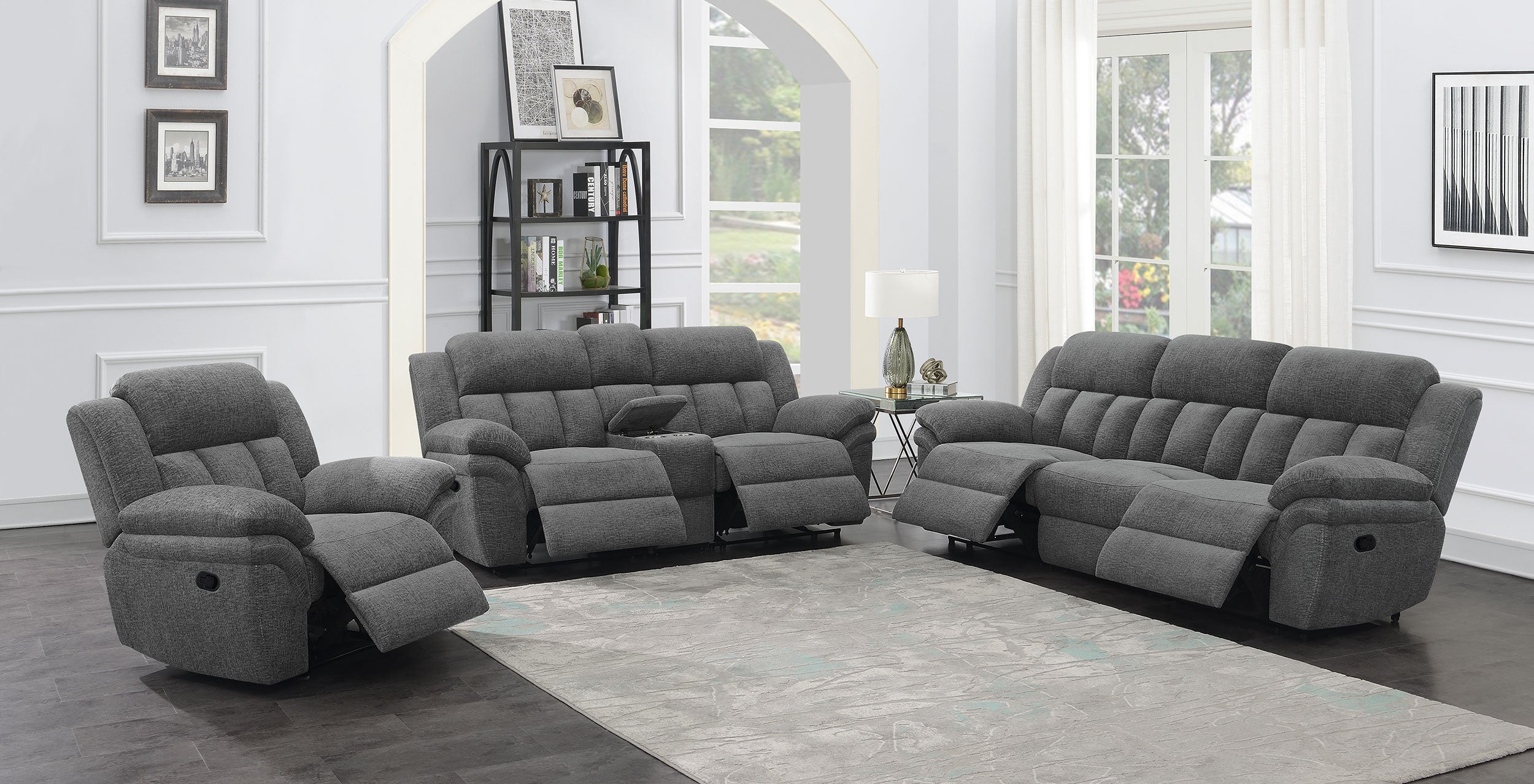 Bahrain Reclining Sofa - Ideal Furniture (Fresno,CA)