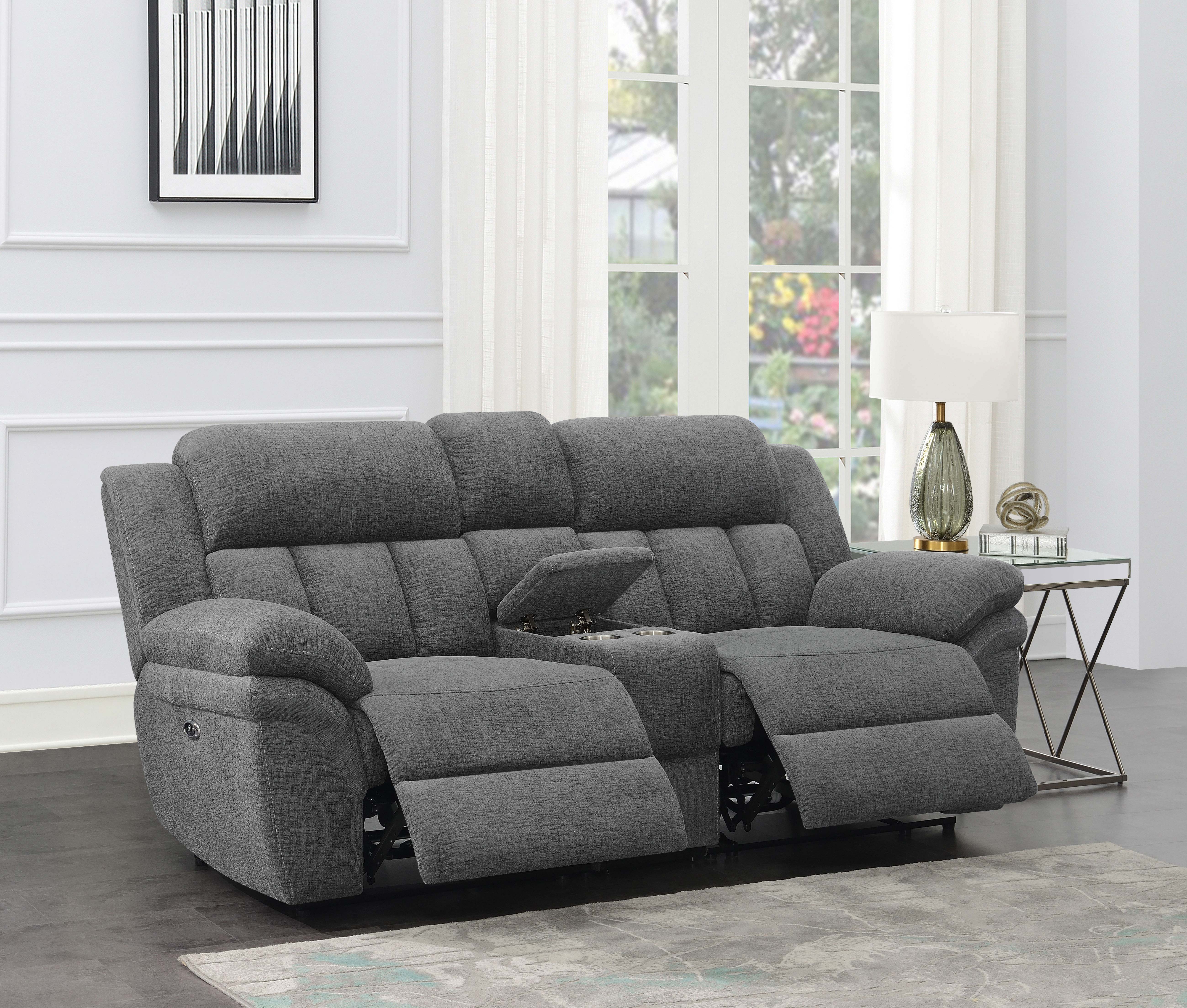 Bahrain Power Reclining Loveseat - Ideal Furniture (Fresno,CA)