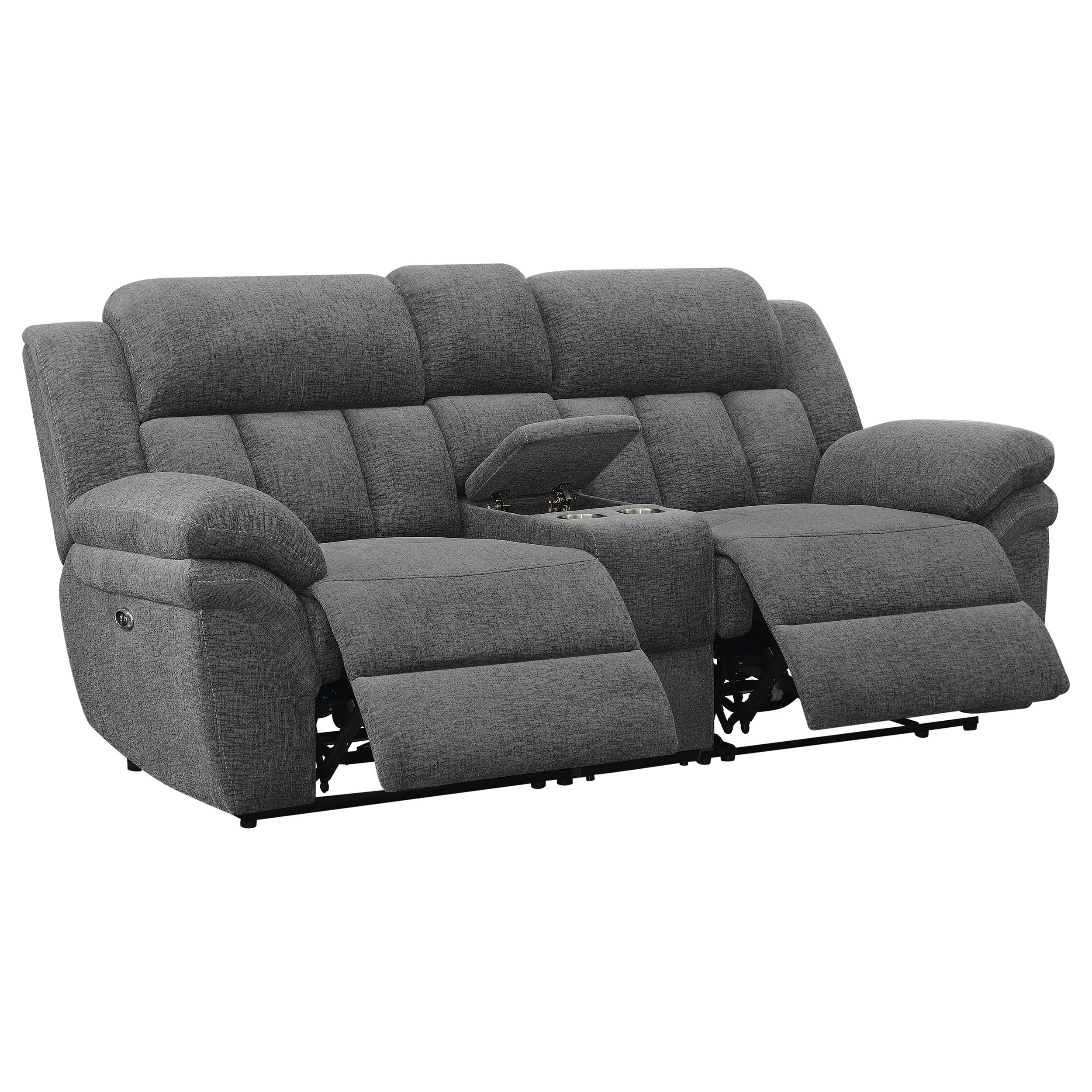 Bahrain Power Reclining Loveseat - Ideal Furniture (Fresno,CA)