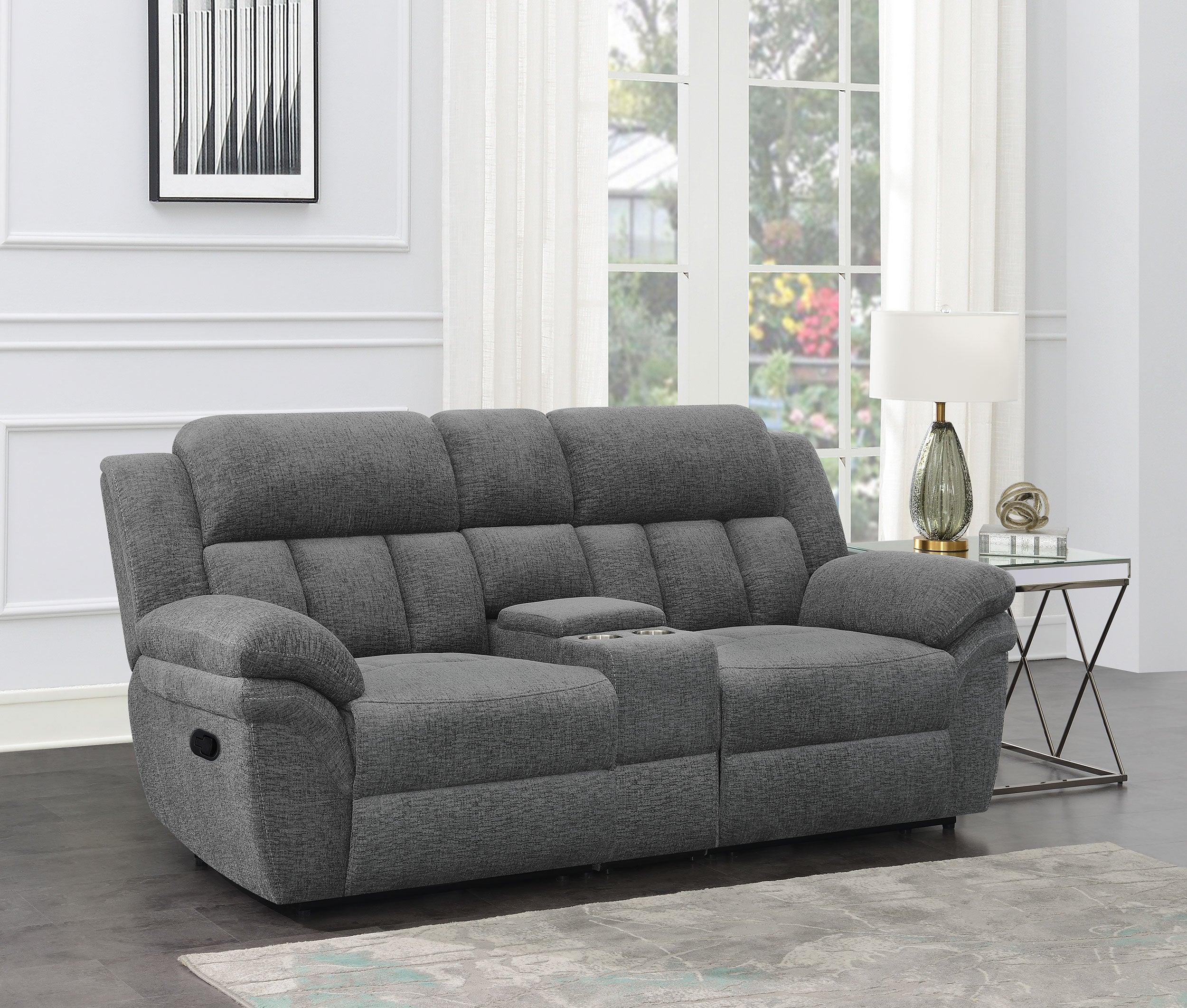 Bahrain Reclining Loveseat - Ideal Furniture (Fresno,CA)